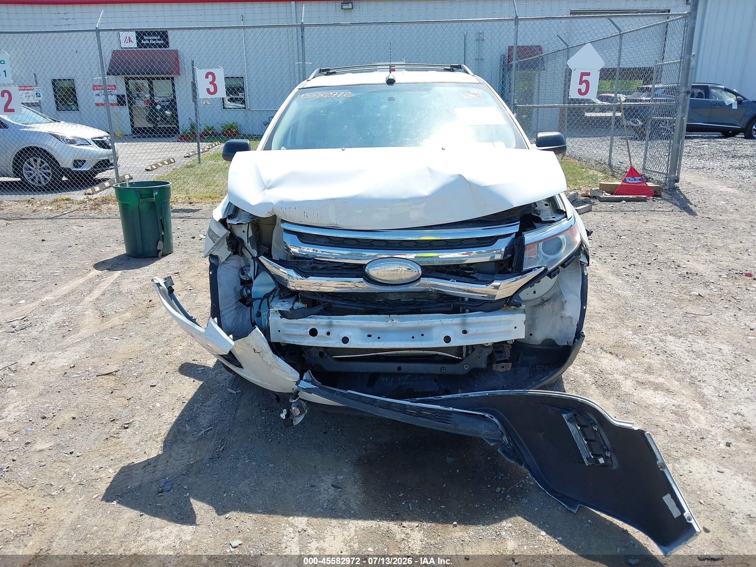 2014 Ford Edge Se White vin: 2FMDK3GC2EBA58674