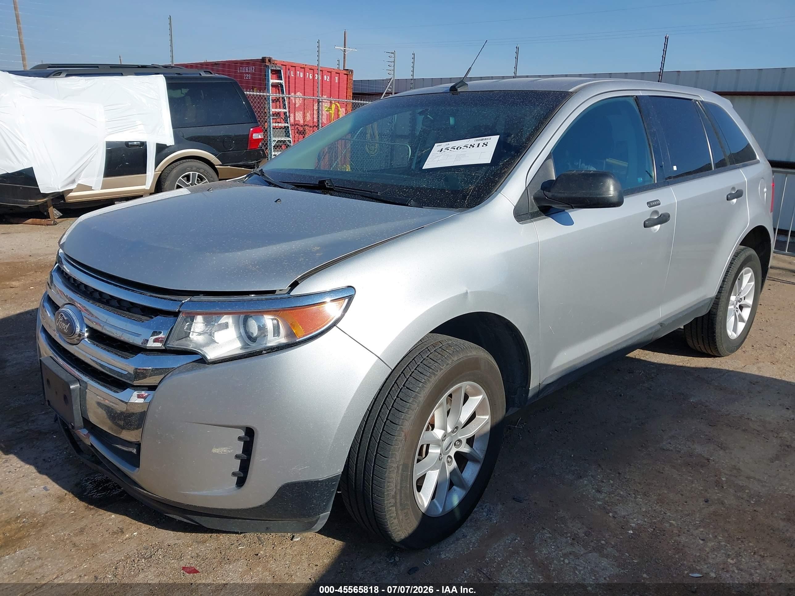 2014 Ford Edge Se Silver vin: 2FMDK3GC2EBA82800