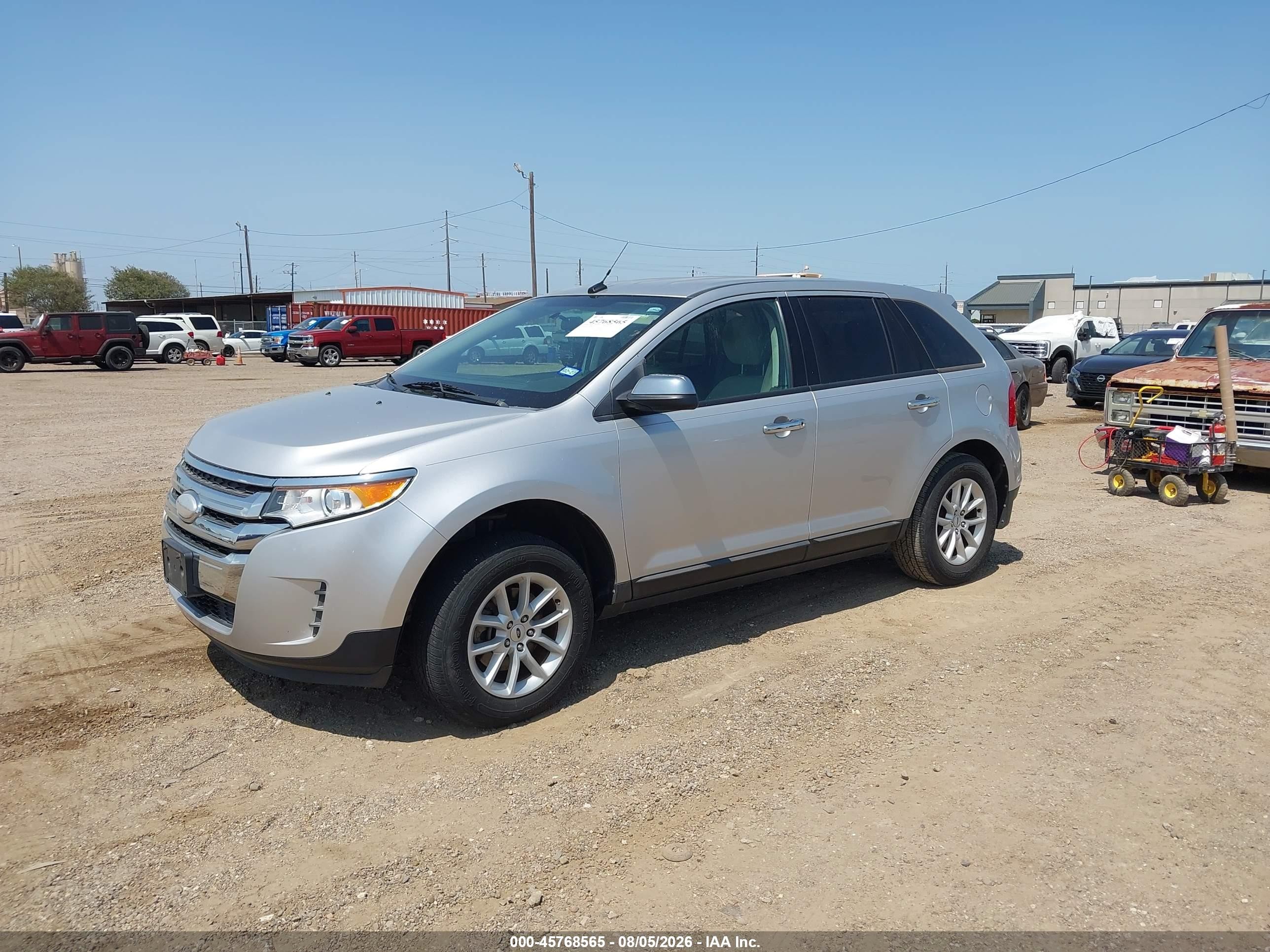 2014 Ford Edge Se Silver vin: 2FMDK3GC2EBA82957