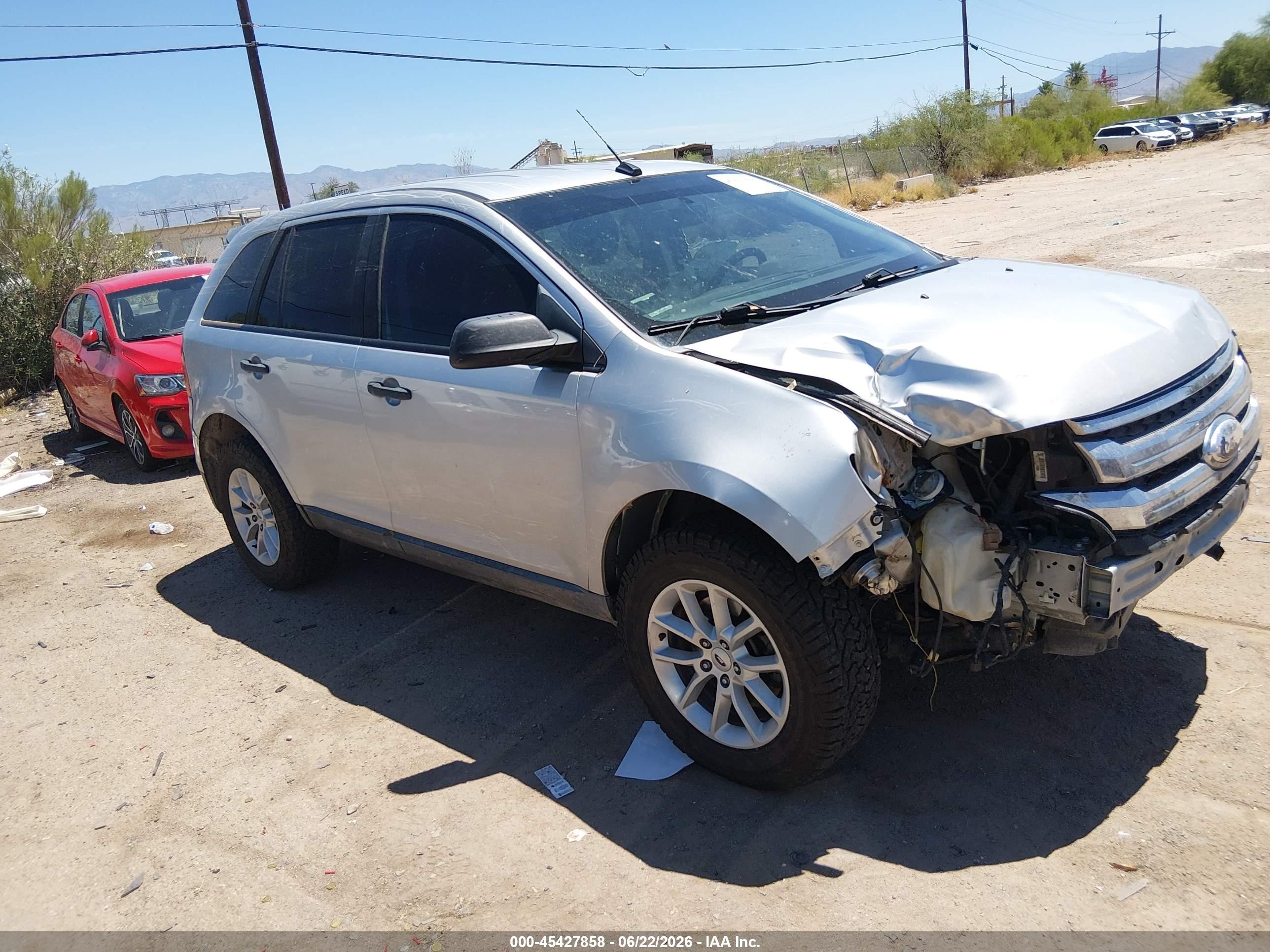 2014 Ford Edge Se Silver vin: 2FMDK3GC2EBB30604