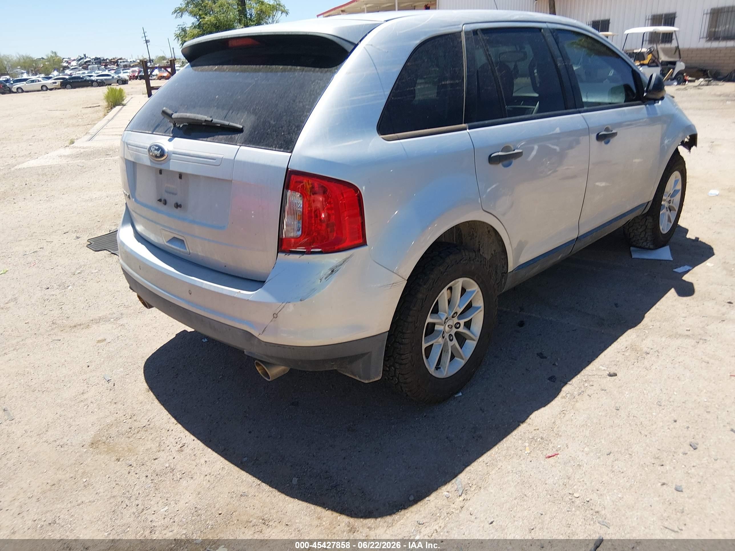 2014 Ford Edge Se Silver vin: 2FMDK3GC2EBB30604