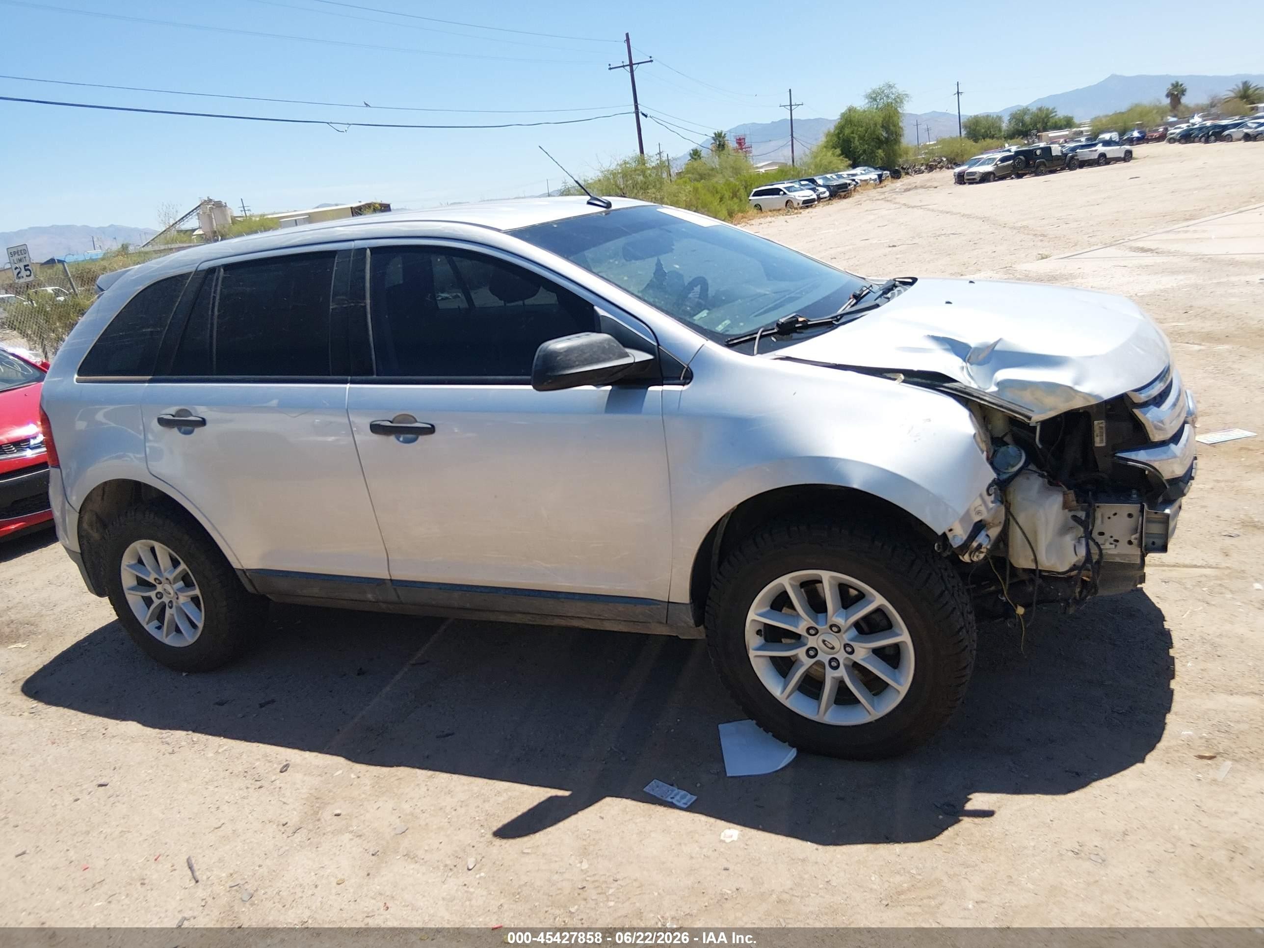 2014 Ford Edge Se Silver vin: 2FMDK3GC2EBB30604