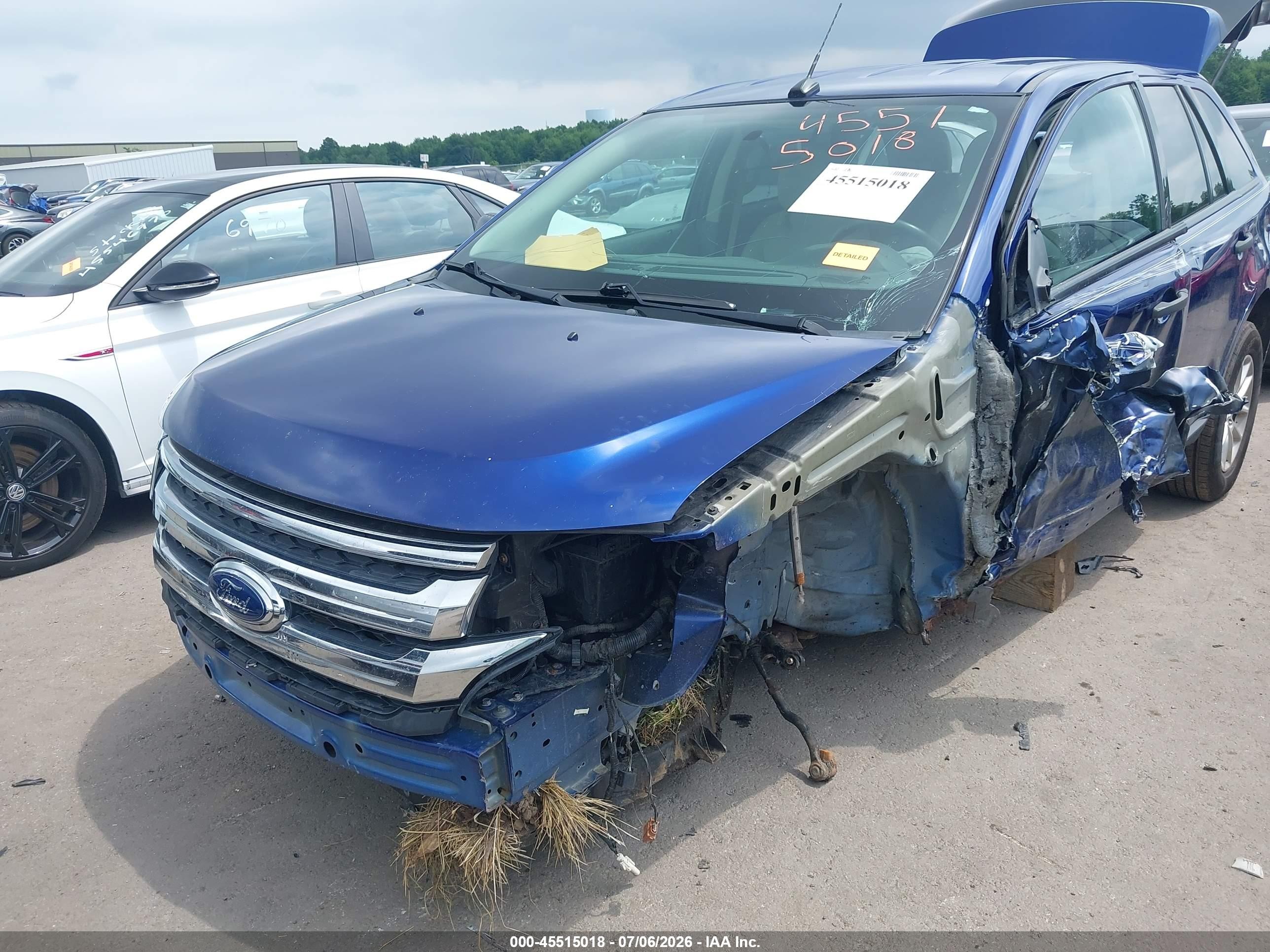2014 Ford Edge Se Blue vin: 2FMDK3GC2EBB40968