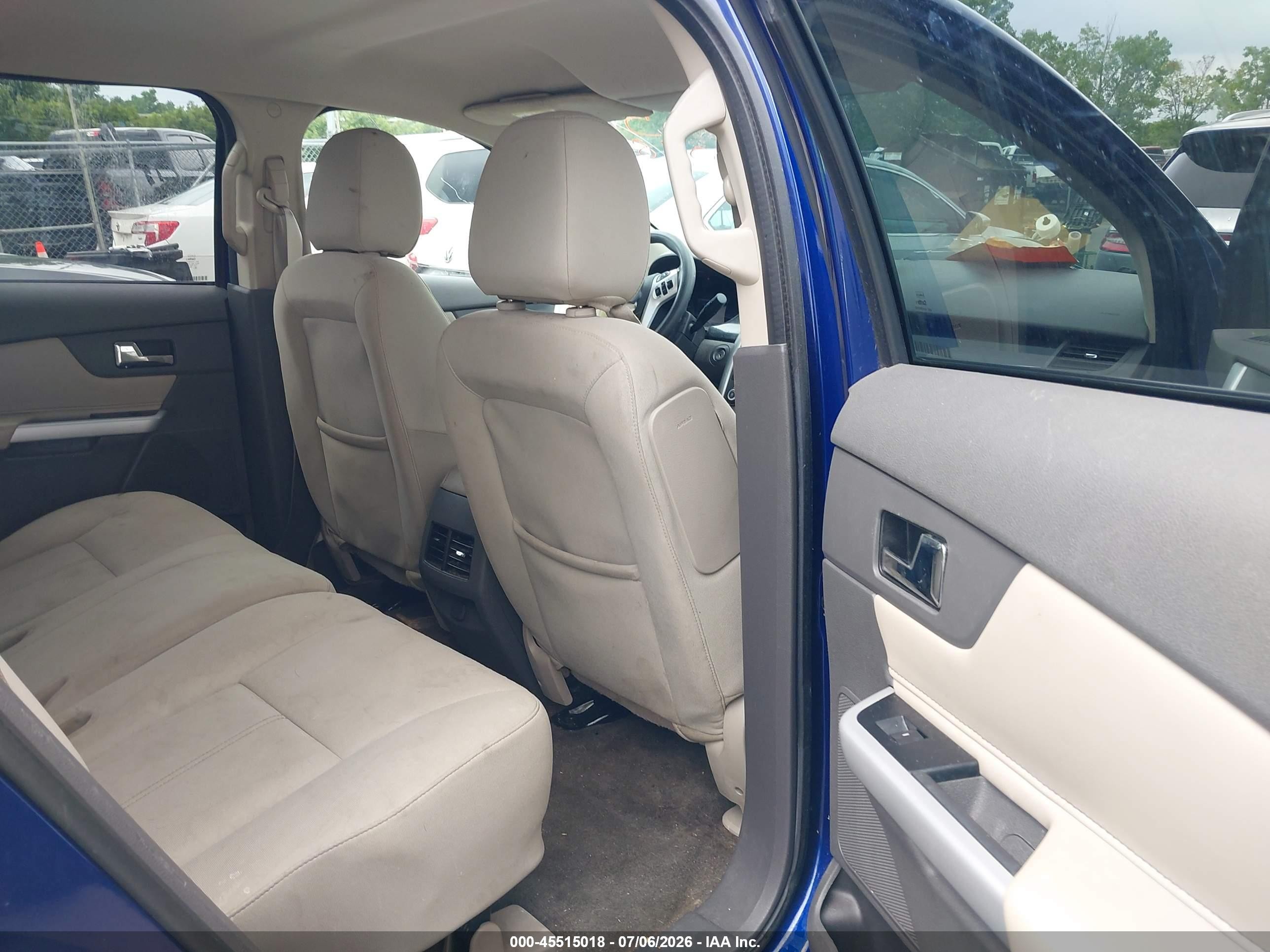 2014 Ford Edge Se Blue vin: 2FMDK3GC2EBB40968