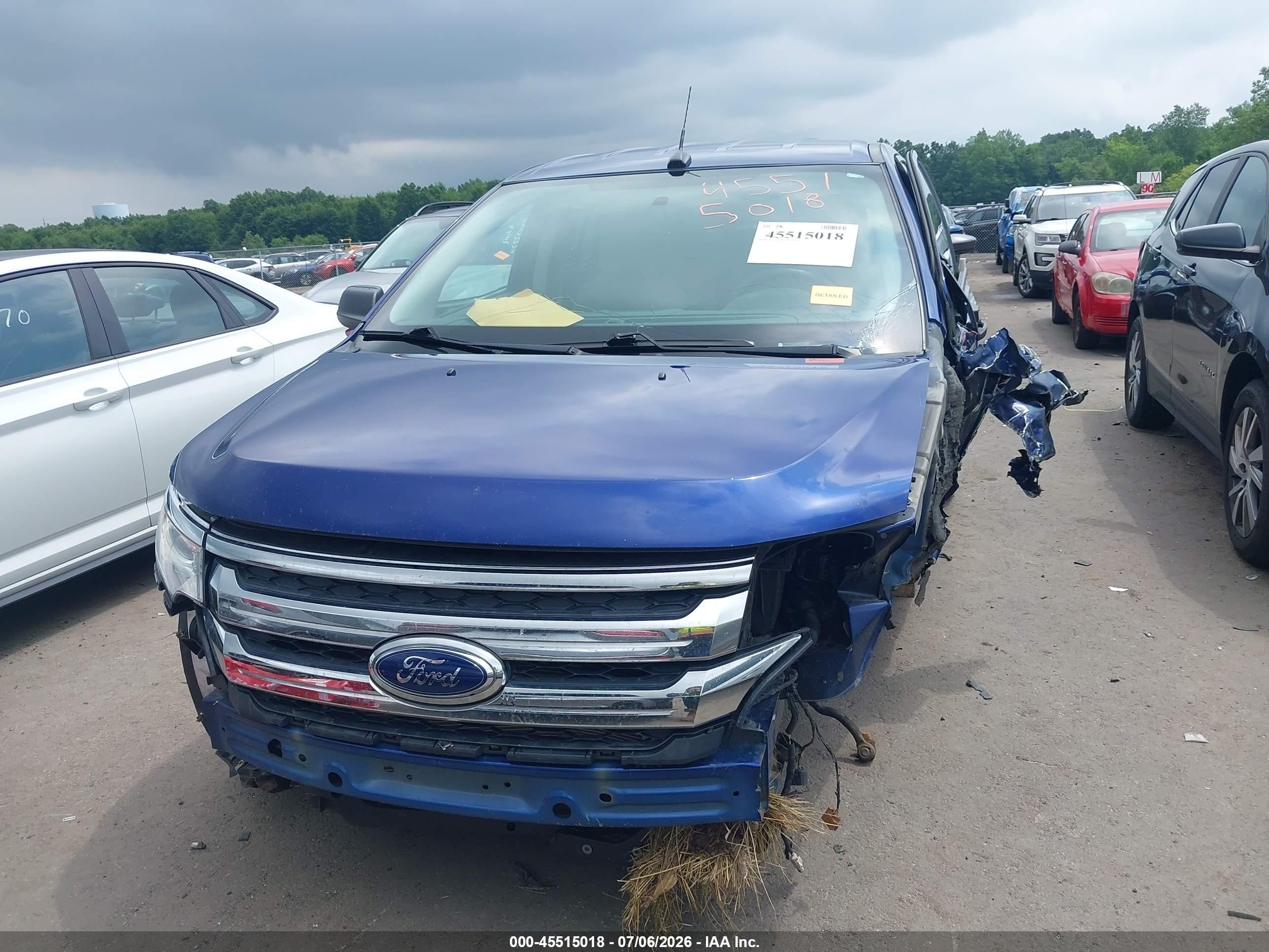2014 Ford Edge Se Blue vin: 2FMDK3GC2EBB40968