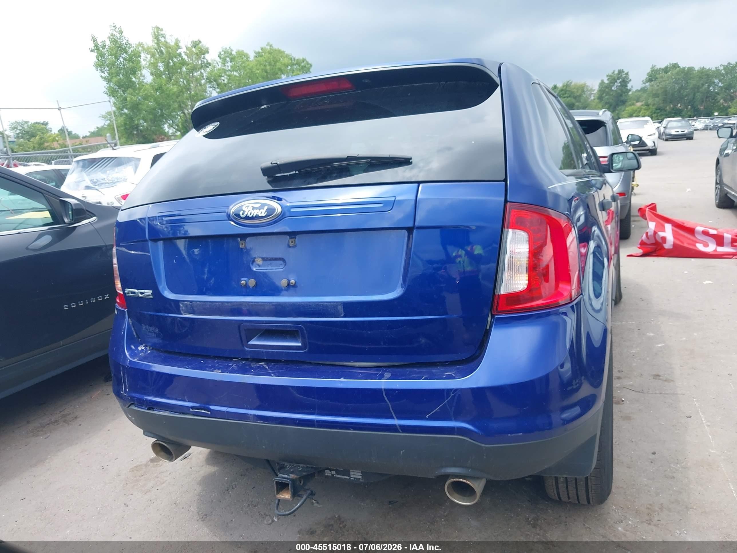 2014 Ford Edge Se Blue vin: 2FMDK3GC2EBB40968