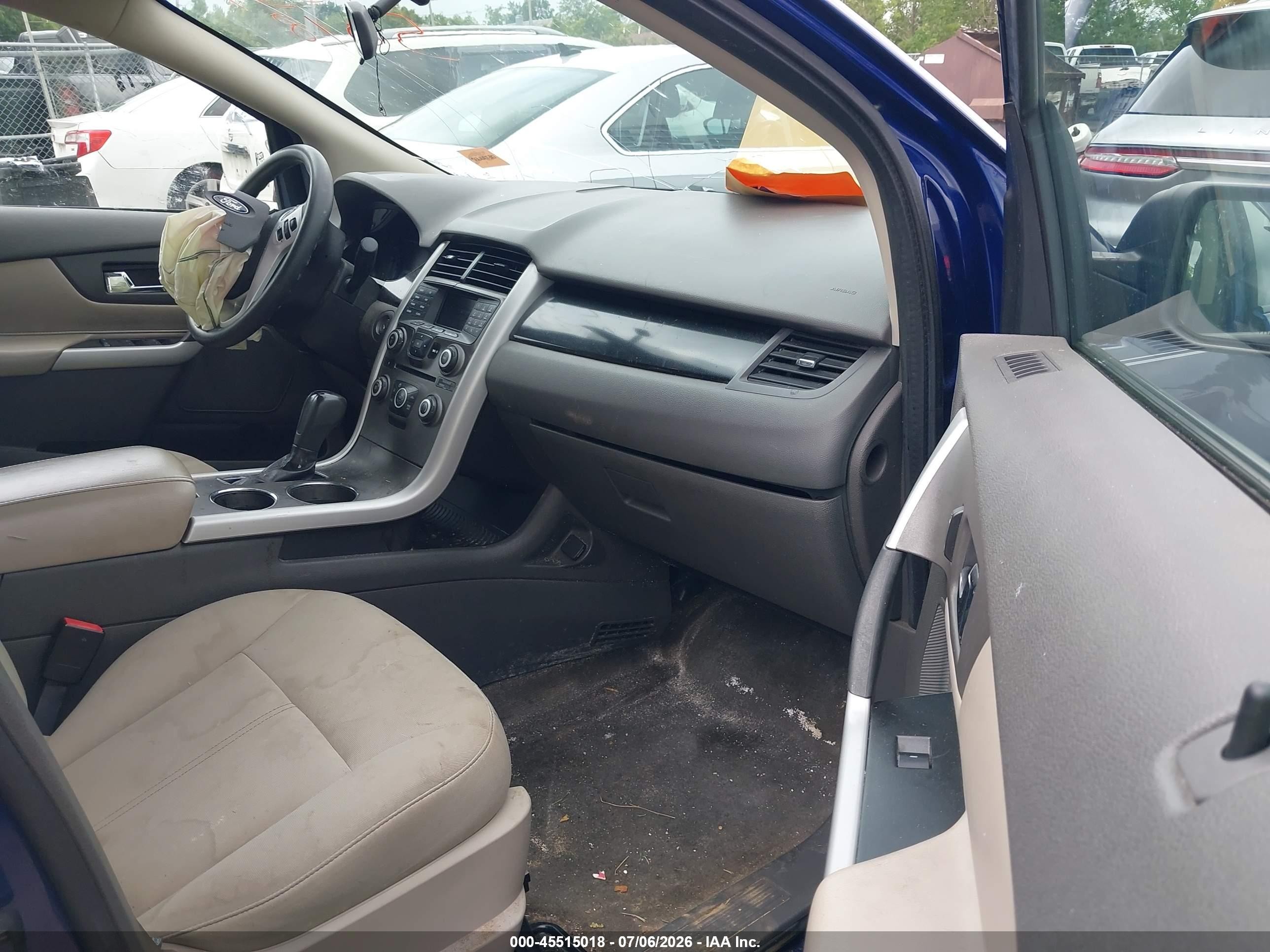 2014 Ford Edge Se Blue vin: 2FMDK3GC2EBB40968