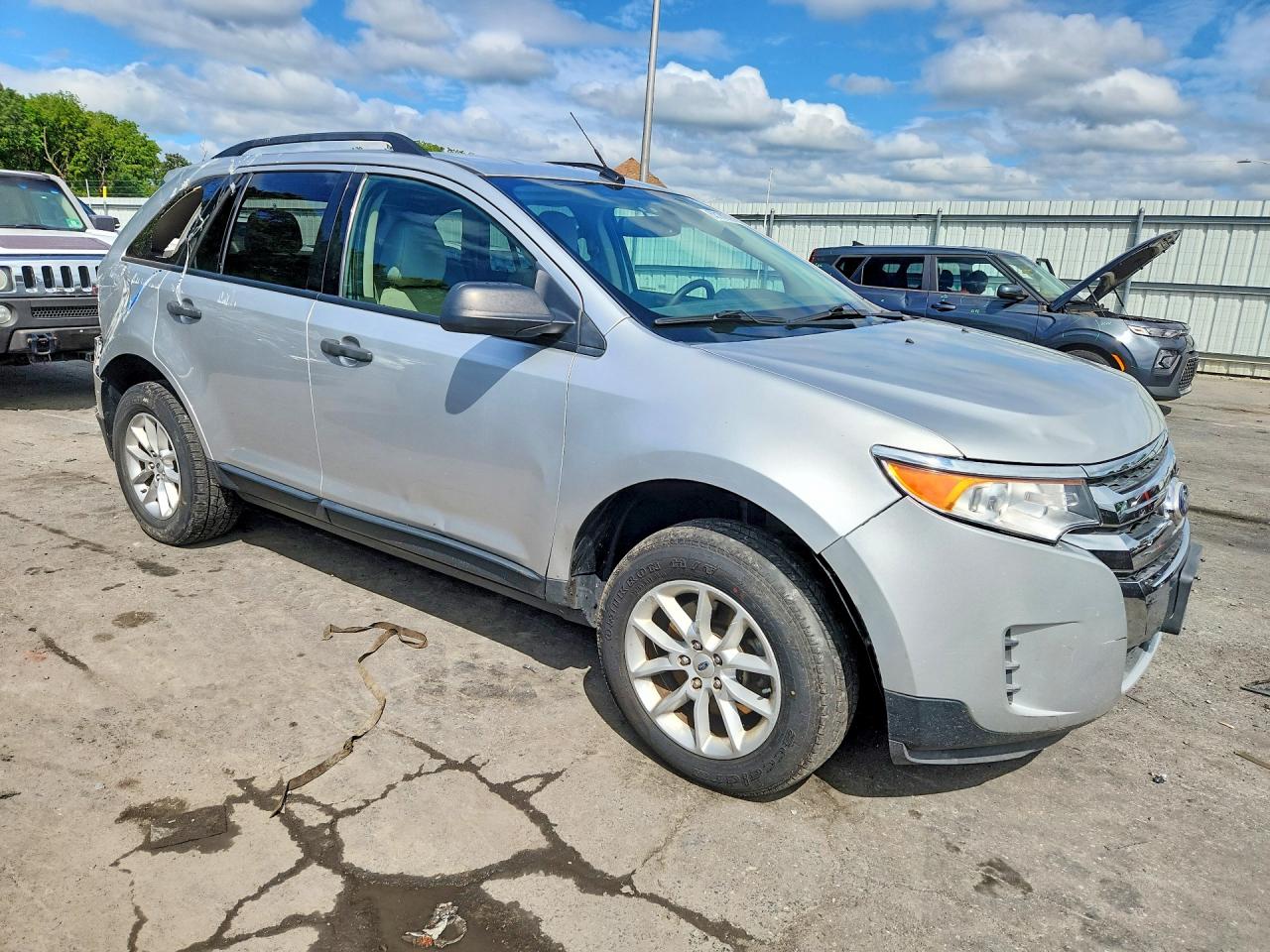 2014 Ford Edge Se Серебряный vin: 2FMDK3GC2EBB44485