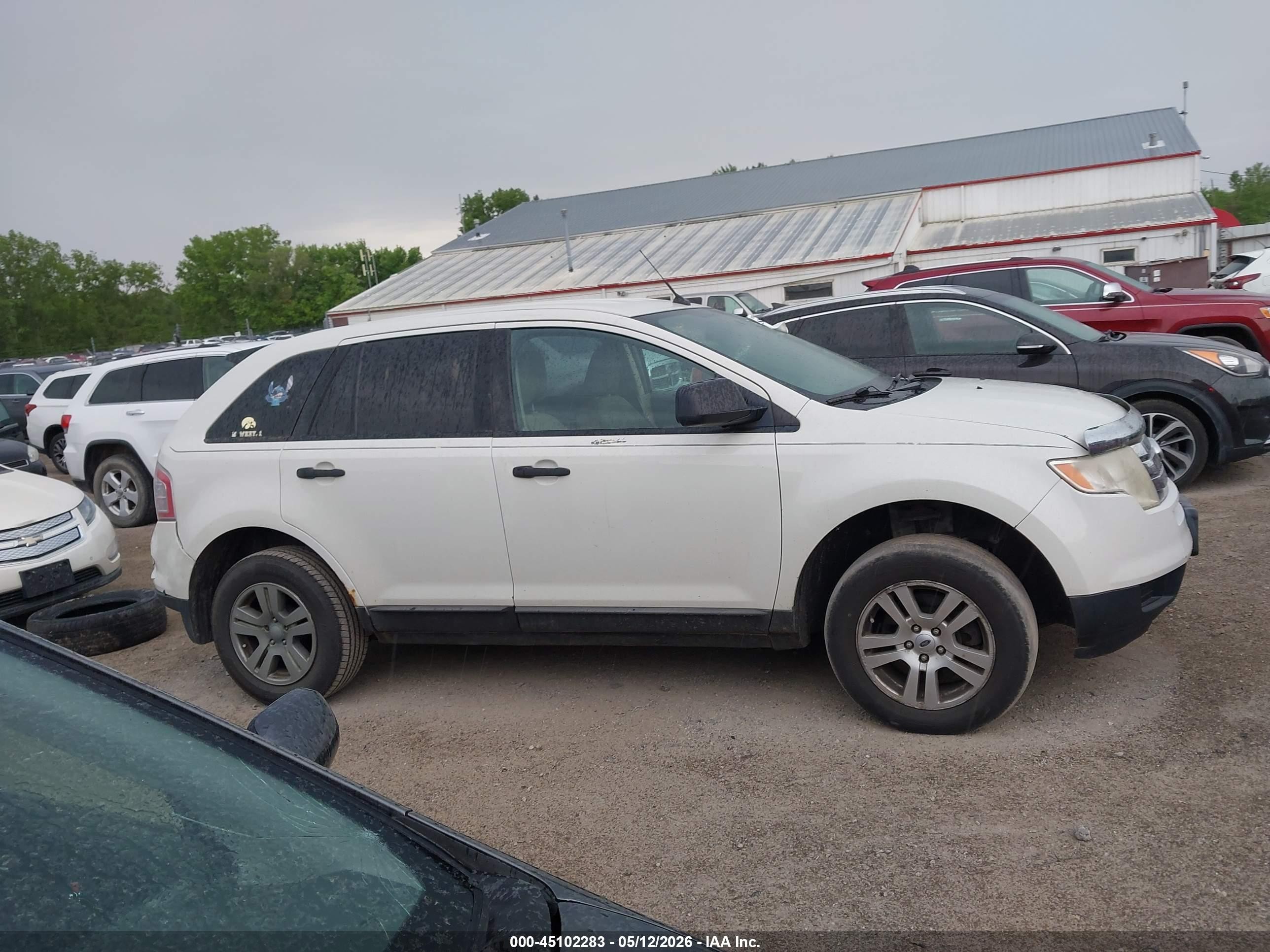 2010 Ford Edge Se White vin: 2FMDK3GC3ABB76629
