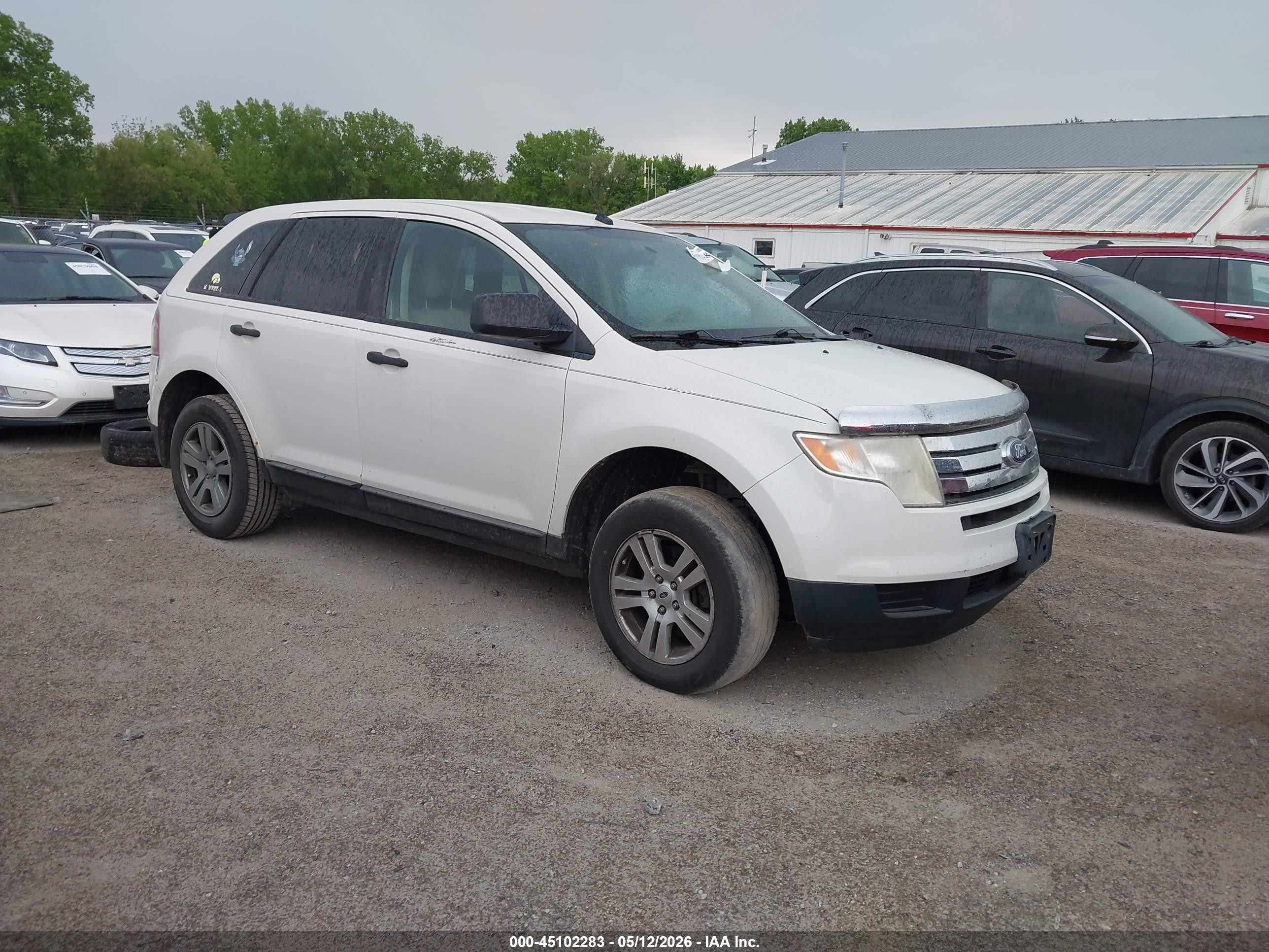 2010 Ford Edge Se White vin: 2FMDK3GC3ABB76629