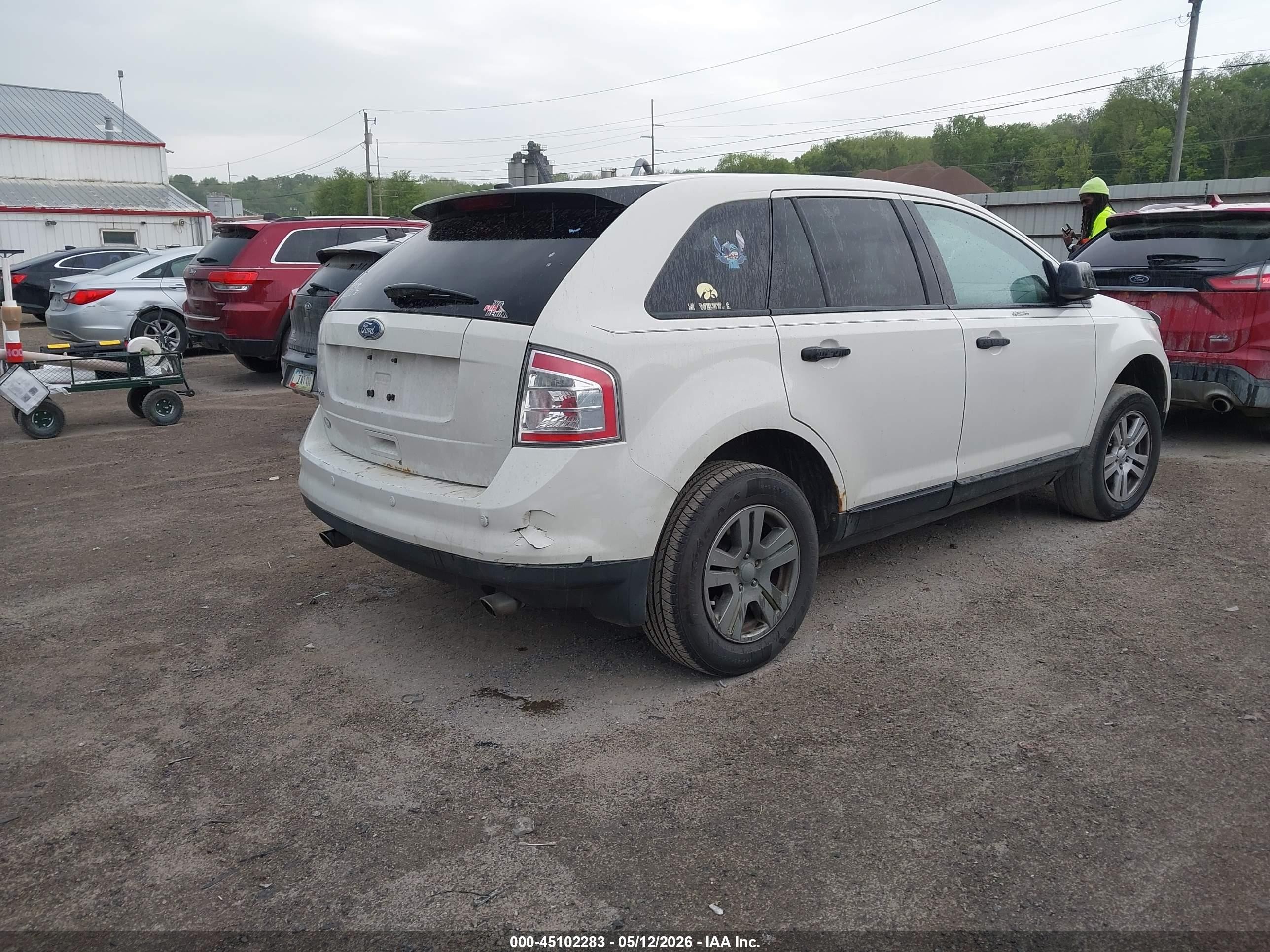 2010 Ford Edge Se White vin: 2FMDK3GC3ABB76629