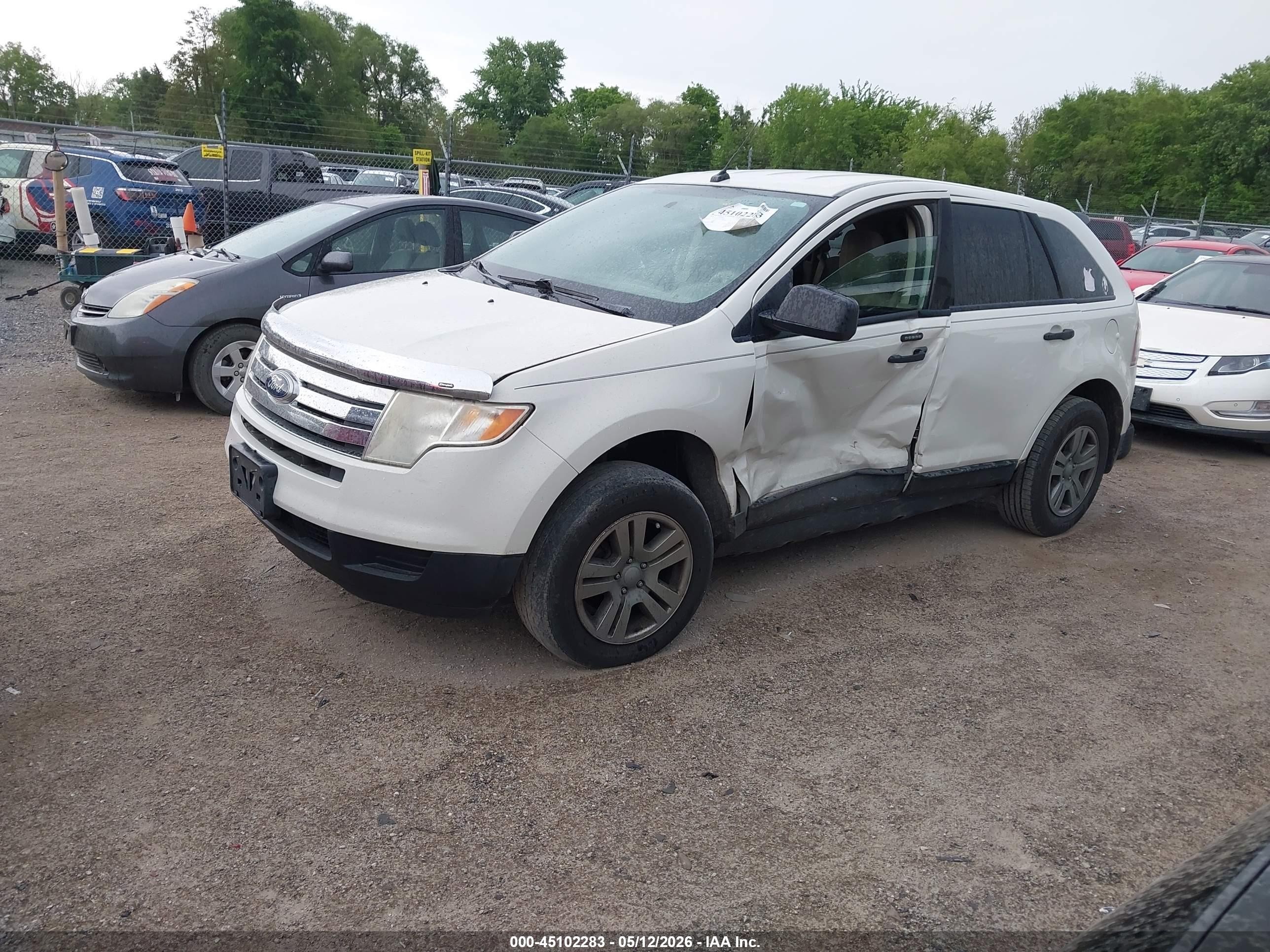 2010 Ford Edge Se White vin: 2FMDK3GC3ABB76629
