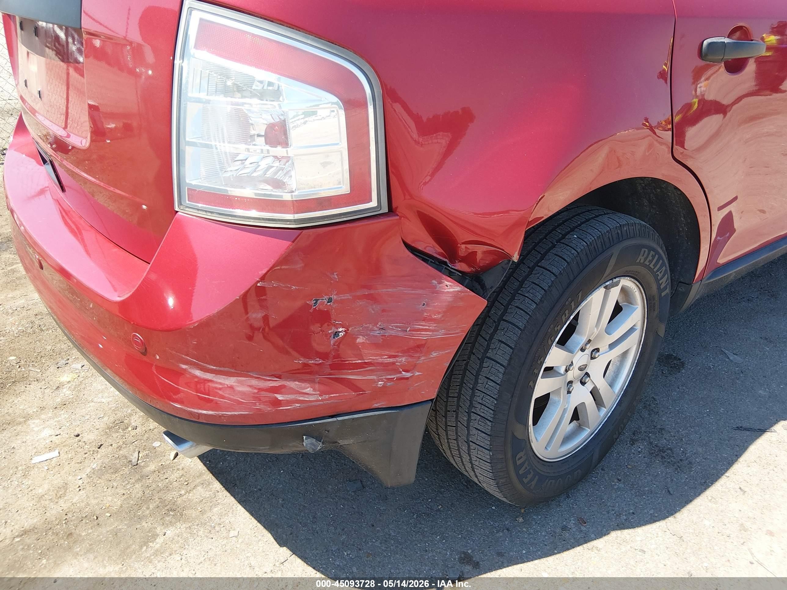 2010 Ford Edge Se Red vin: 2FMDK3GC3ABB78123