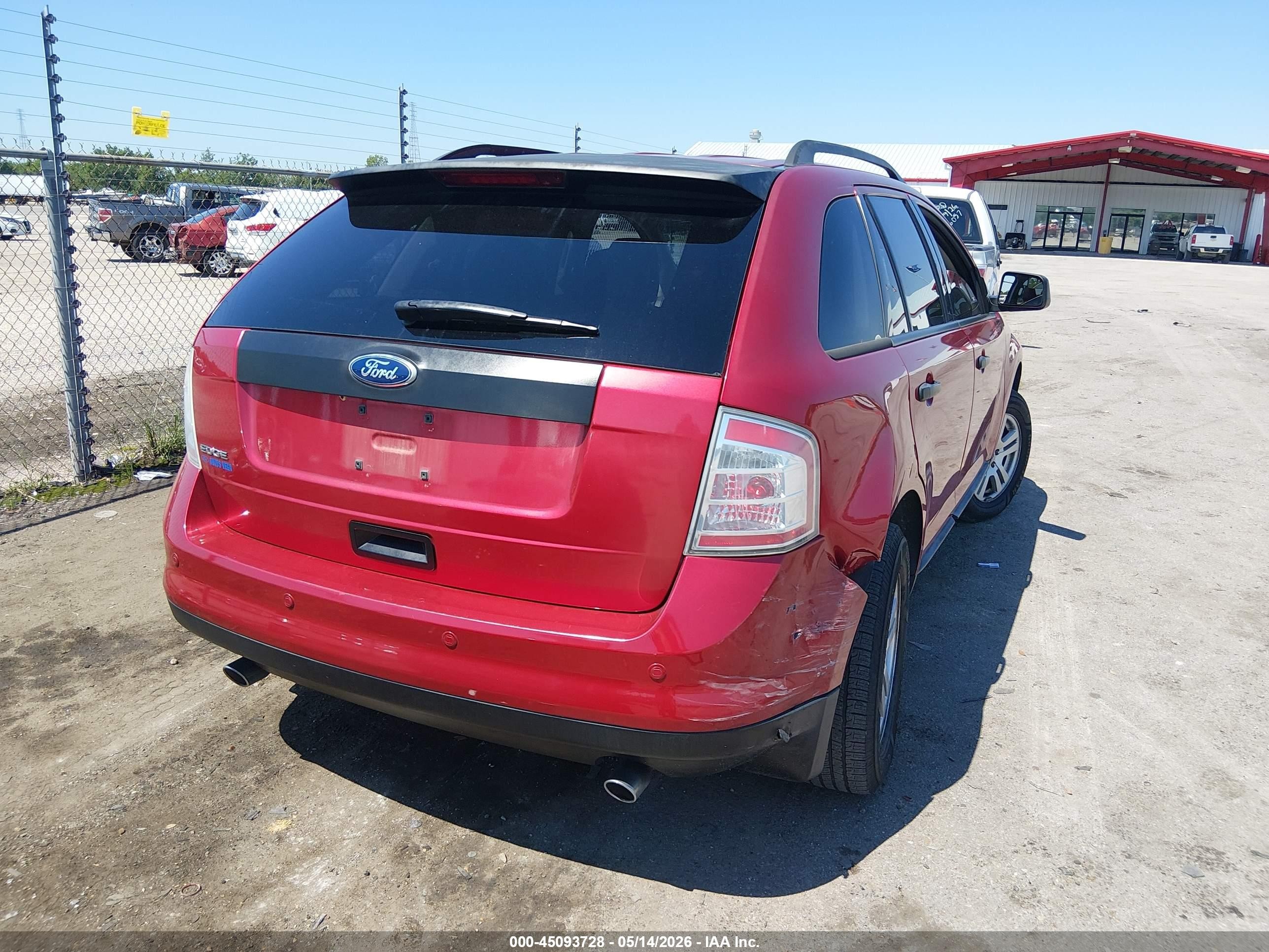 2010 Ford Edge Se Red vin: 2FMDK3GC3ABB78123