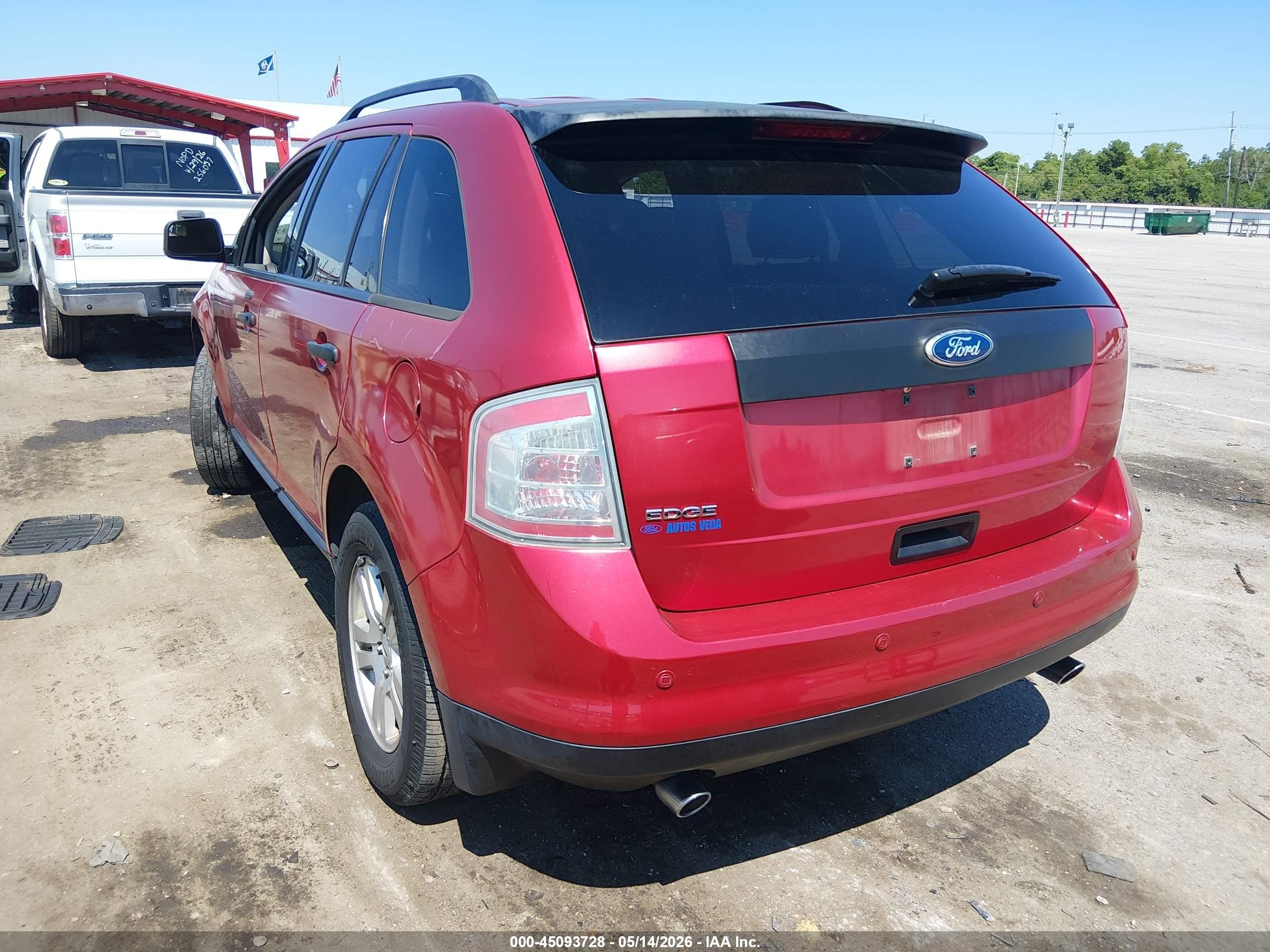 2010 Ford Edge Se Red vin: 2FMDK3GC3ABB78123