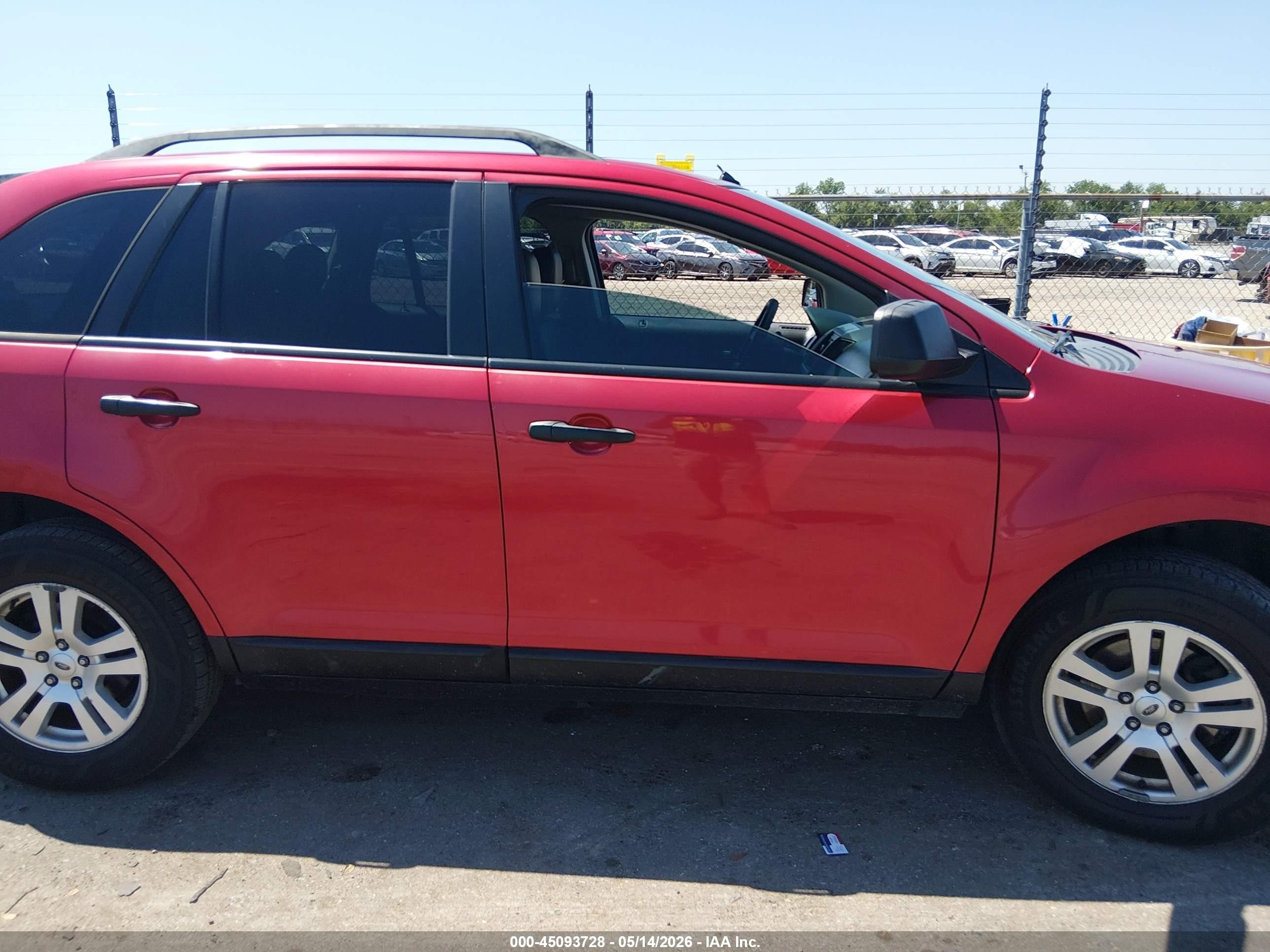 2010 Ford Edge Se Red vin: 2FMDK3GC3ABB78123