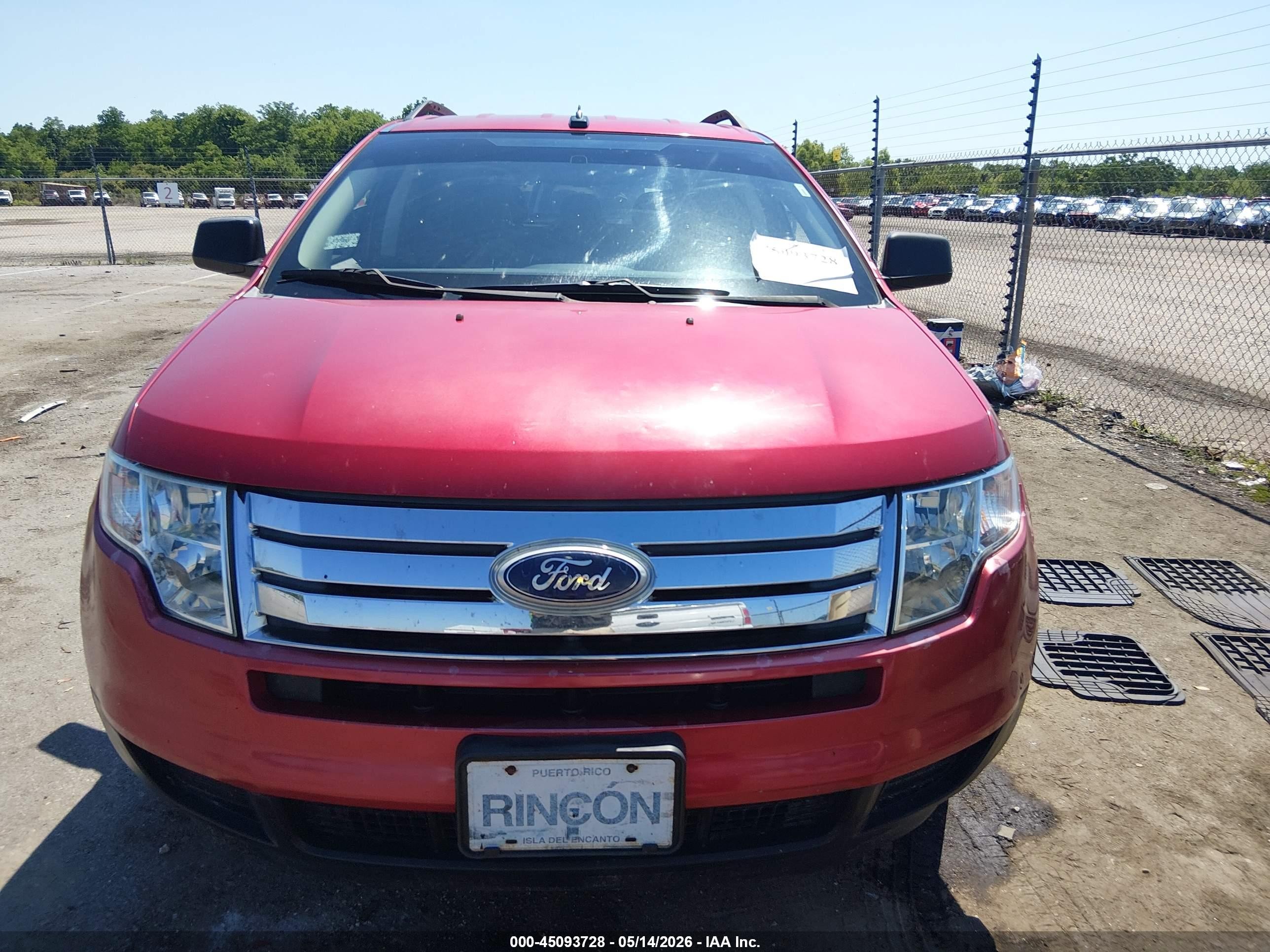2010 Ford Edge Se Red vin: 2FMDK3GC3ABB78123
