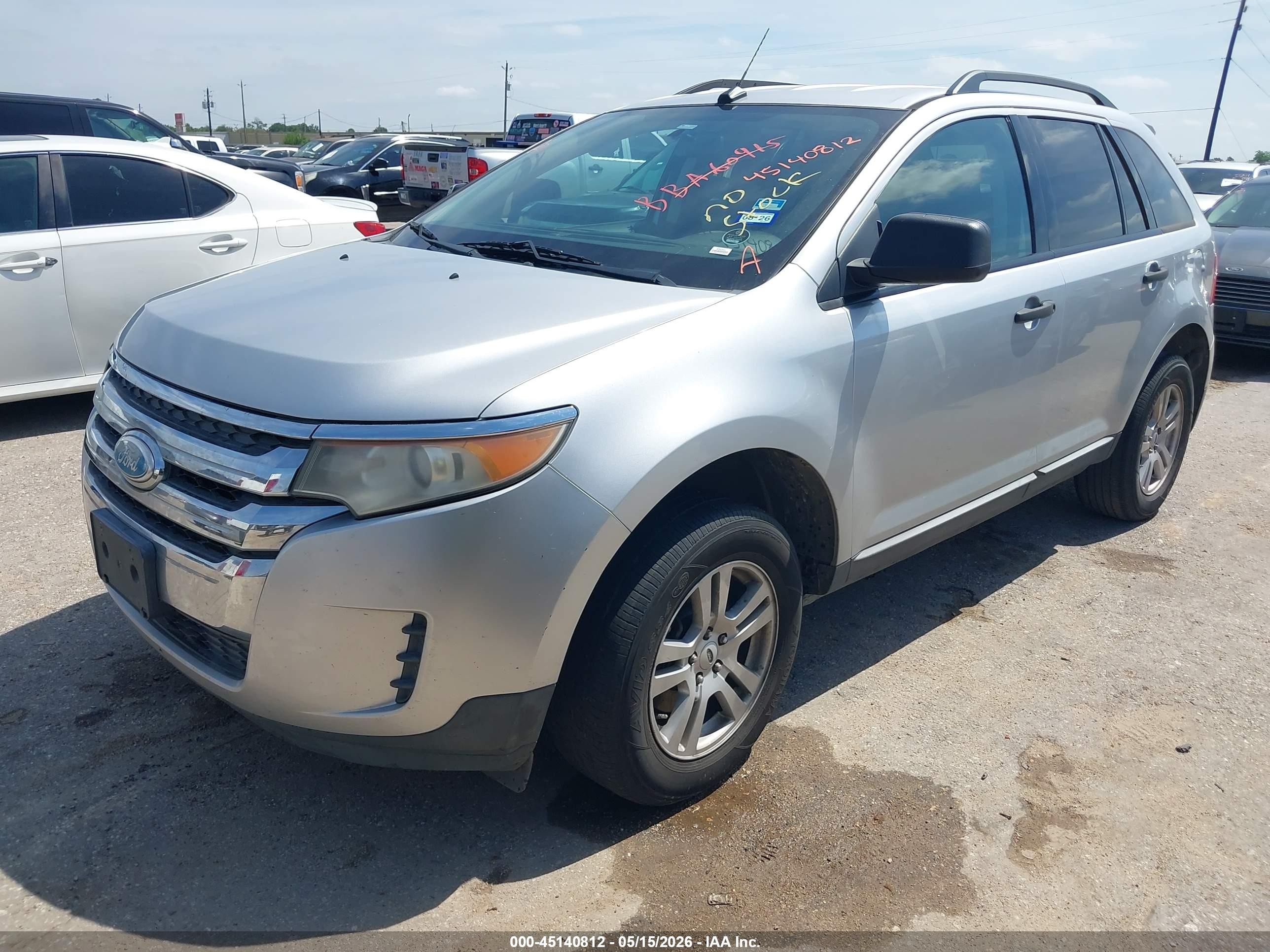 2011 Ford Edge Se Серебряный vin: 2FMDK3GC3BBA60915