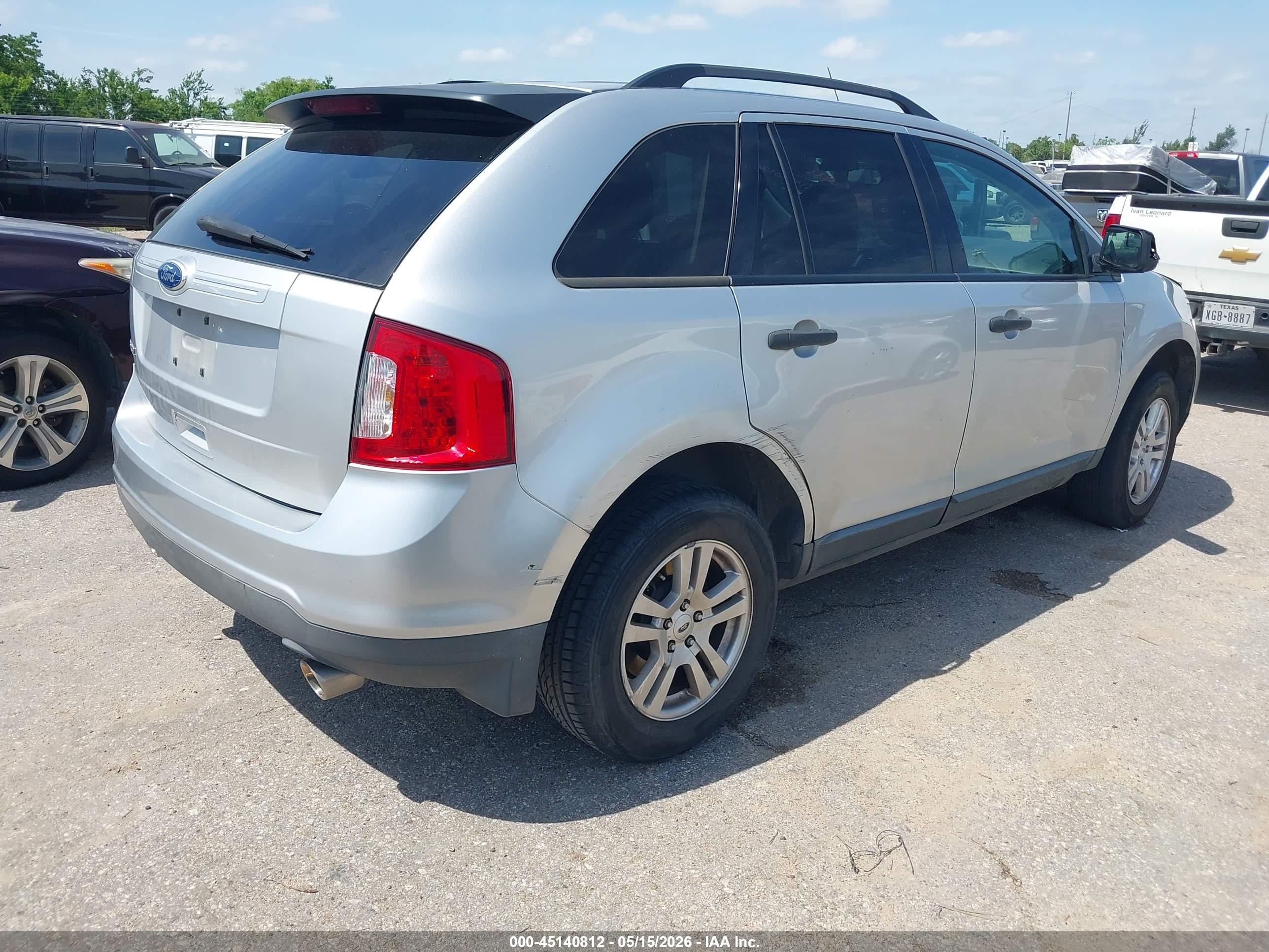 2011 Ford Edge Se Серебряный vin: 2FMDK3GC3BBA60915