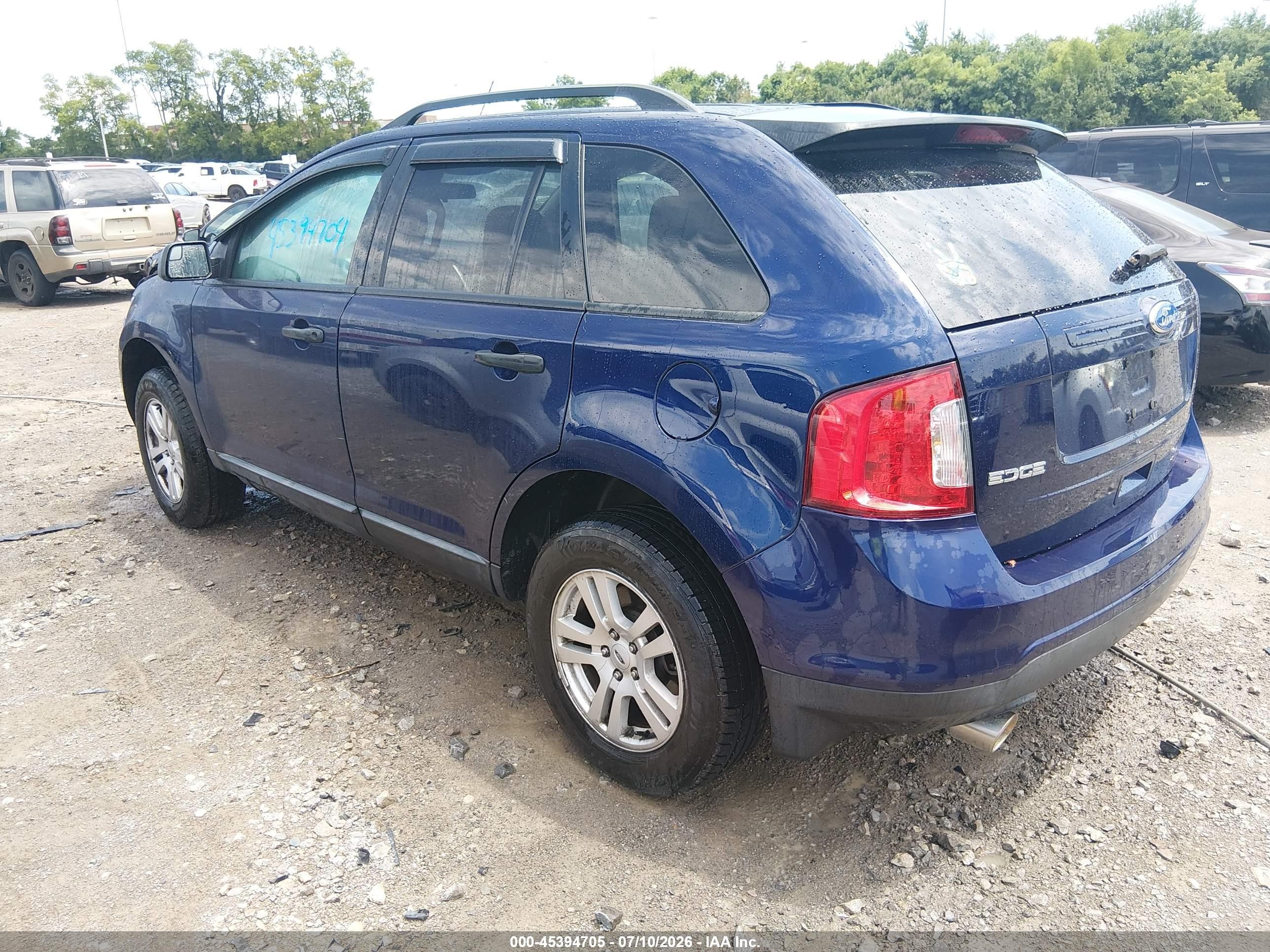 2011 Ford Edge Se Blue vin: 2FMDK3GC3BBB13841