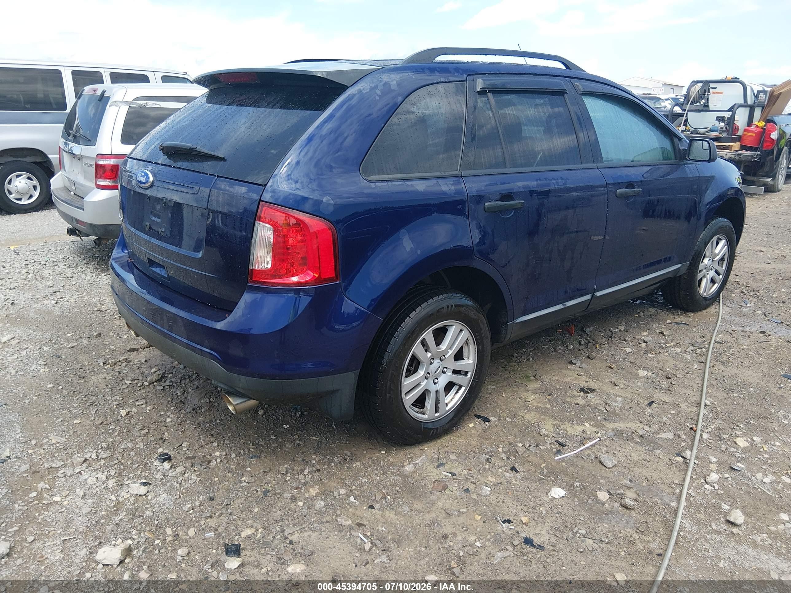 2011 Ford Edge Se Blue vin: 2FMDK3GC3BBB13841