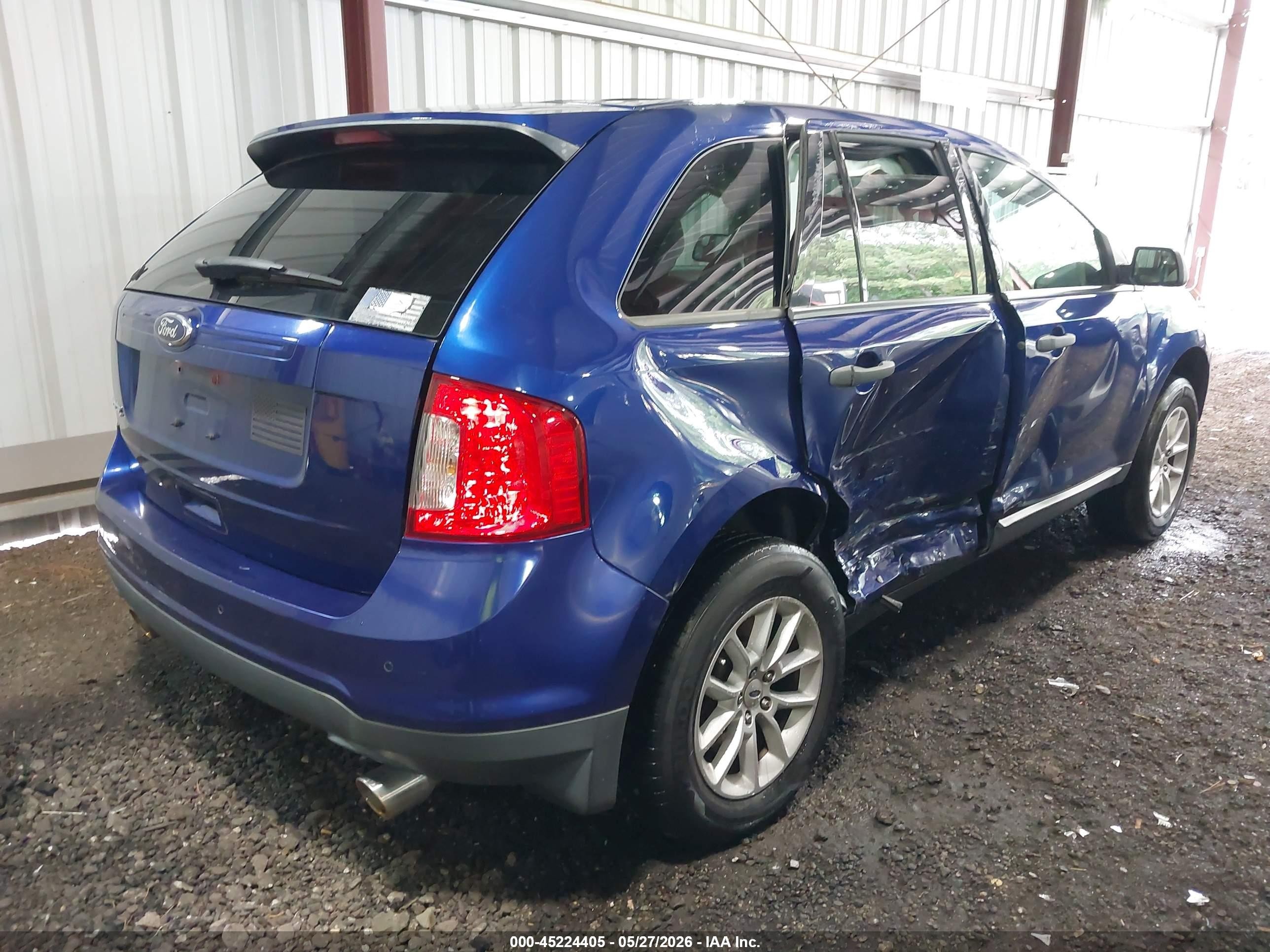 2013 Ford Edge Se Blue vin: 2FMDK3GC3DBA93478