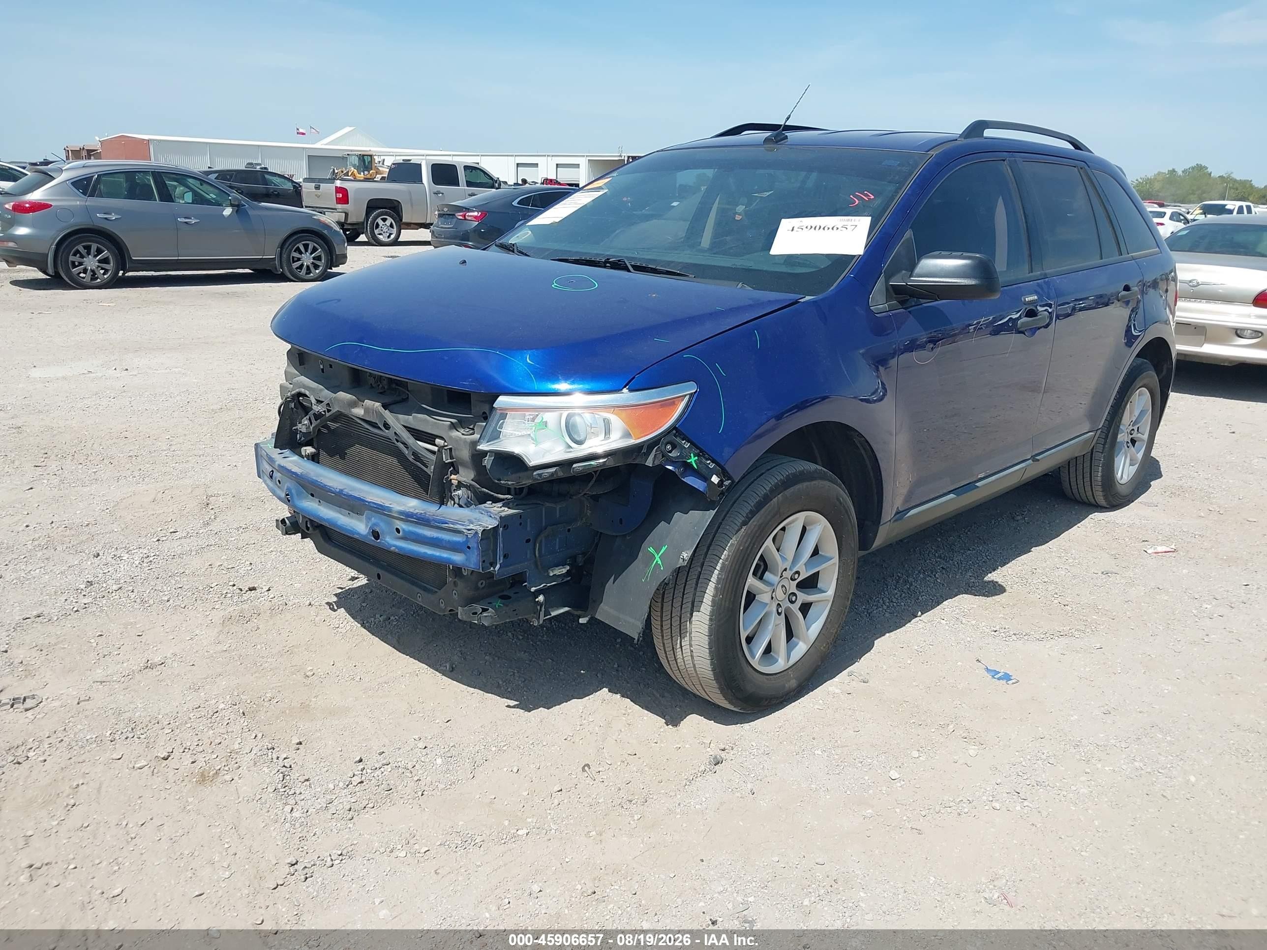 2013 Ford Edge Se Blue vin: 2FMDK3GC3DBB20081