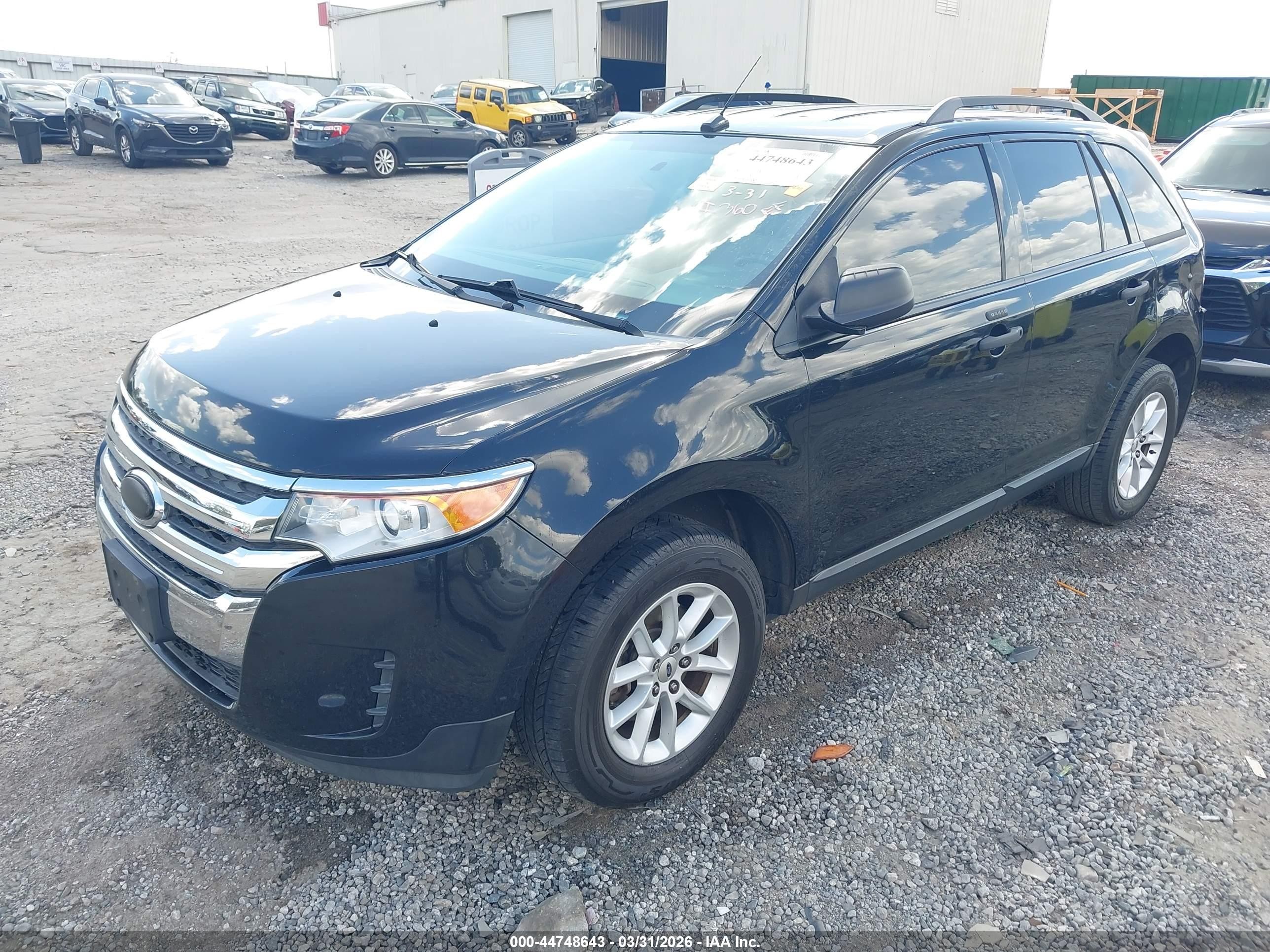 2013 Ford Edge Se Black vin: 2FMDK3GC3DBB34028