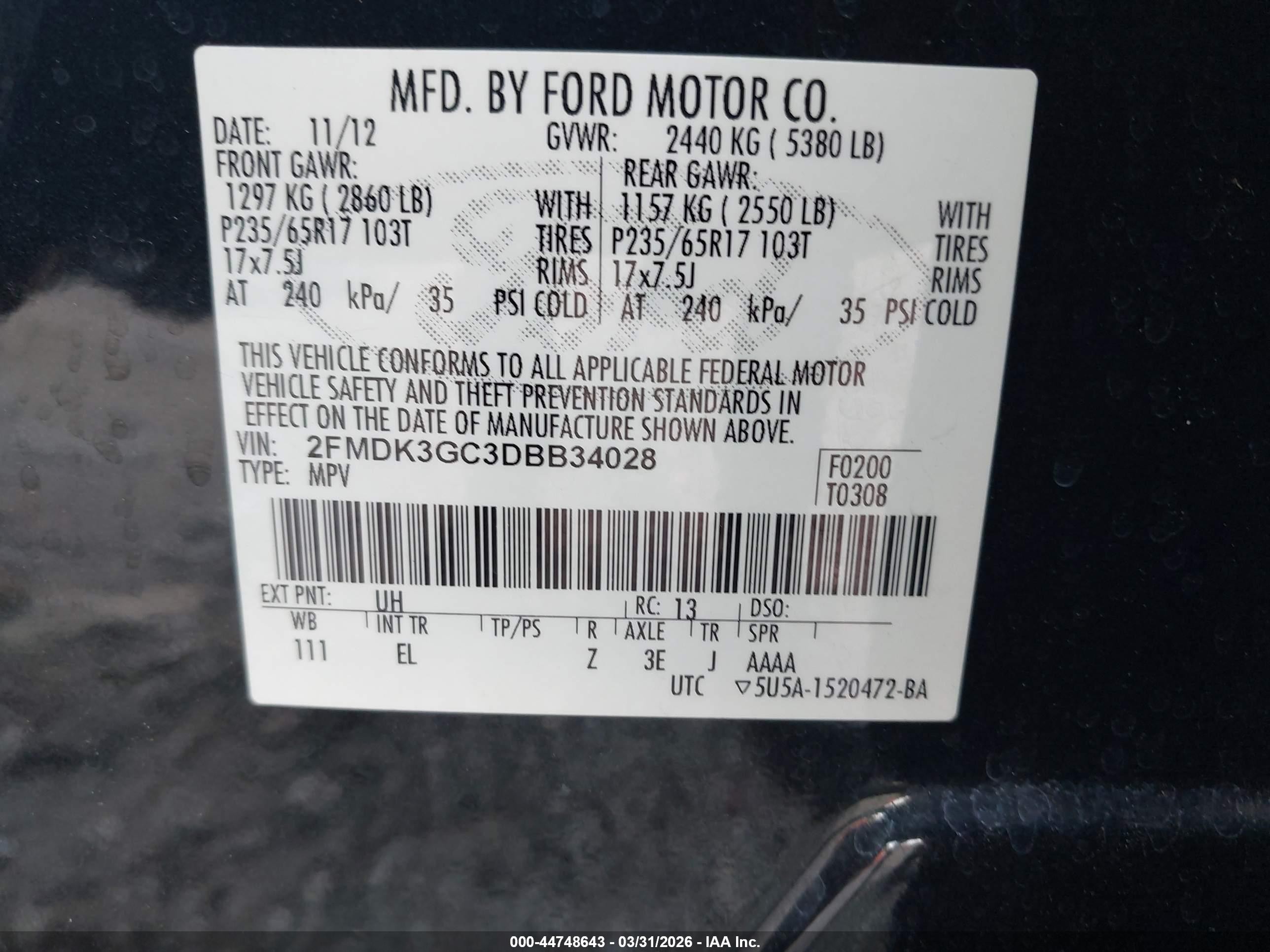 2013 Ford Edge Se Black vin: 2FMDK3GC3DBB34028