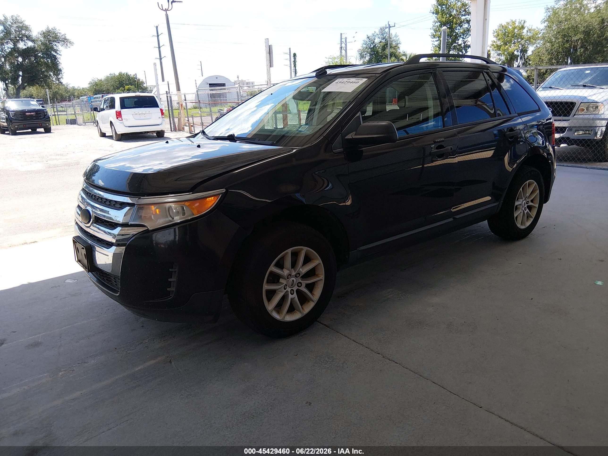 2013 Ford Edge Se Black vin: 2FMDK3GC3DBB56787