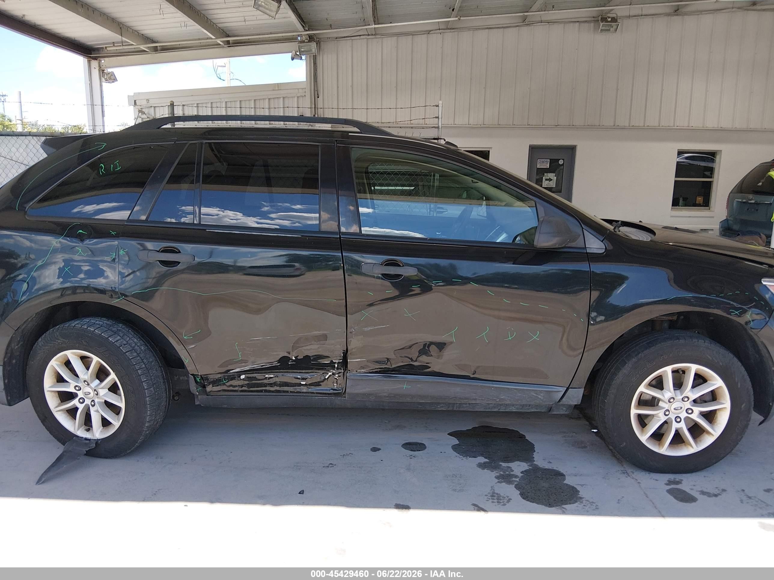 2013 Ford Edge Se Black vin: 2FMDK3GC3DBB56787