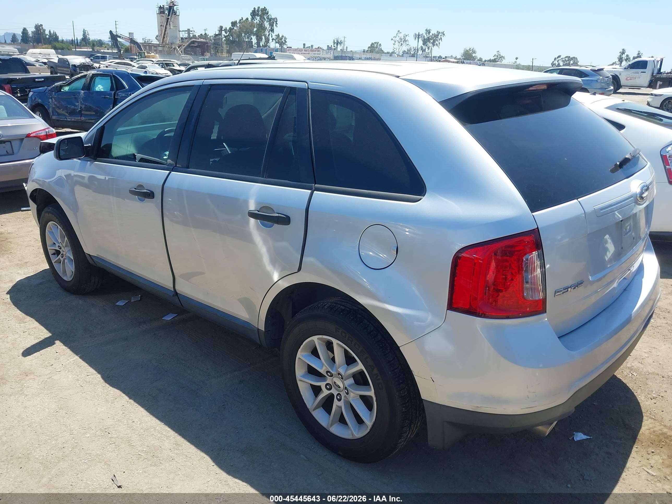2013 Ford Edge Se Silver vin: 2FMDK3GC3DBC66903