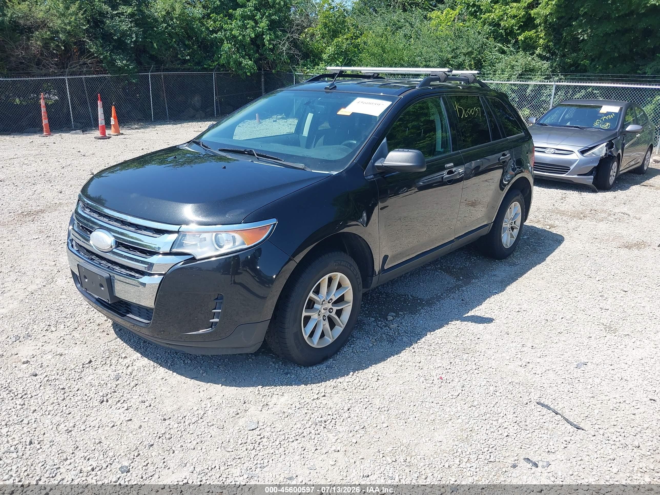 2013 Ford Edge Se Black vin: 2FMDK3GC3DBE17321