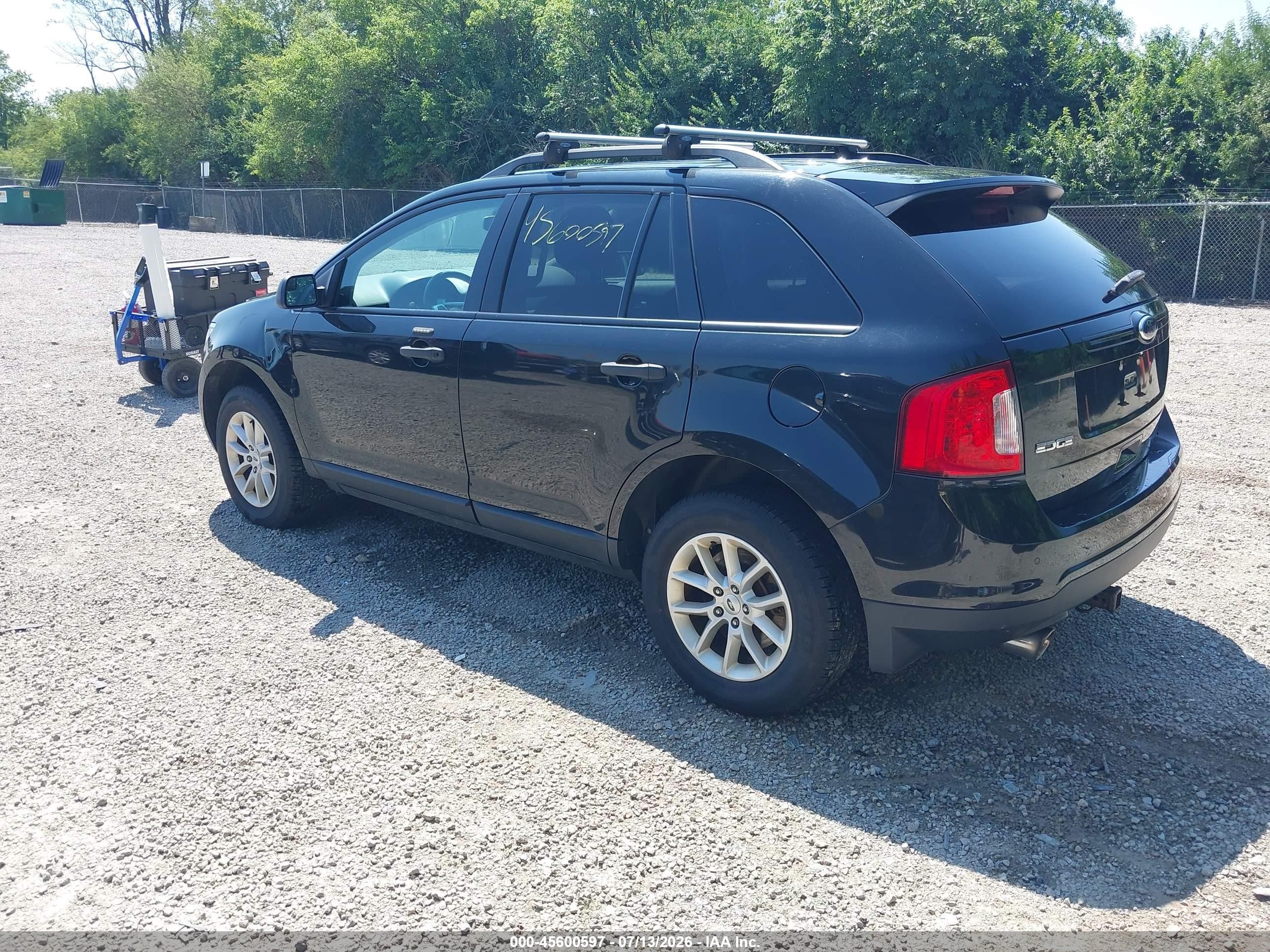2013 Ford Edge Se Black vin: 2FMDK3GC3DBE17321