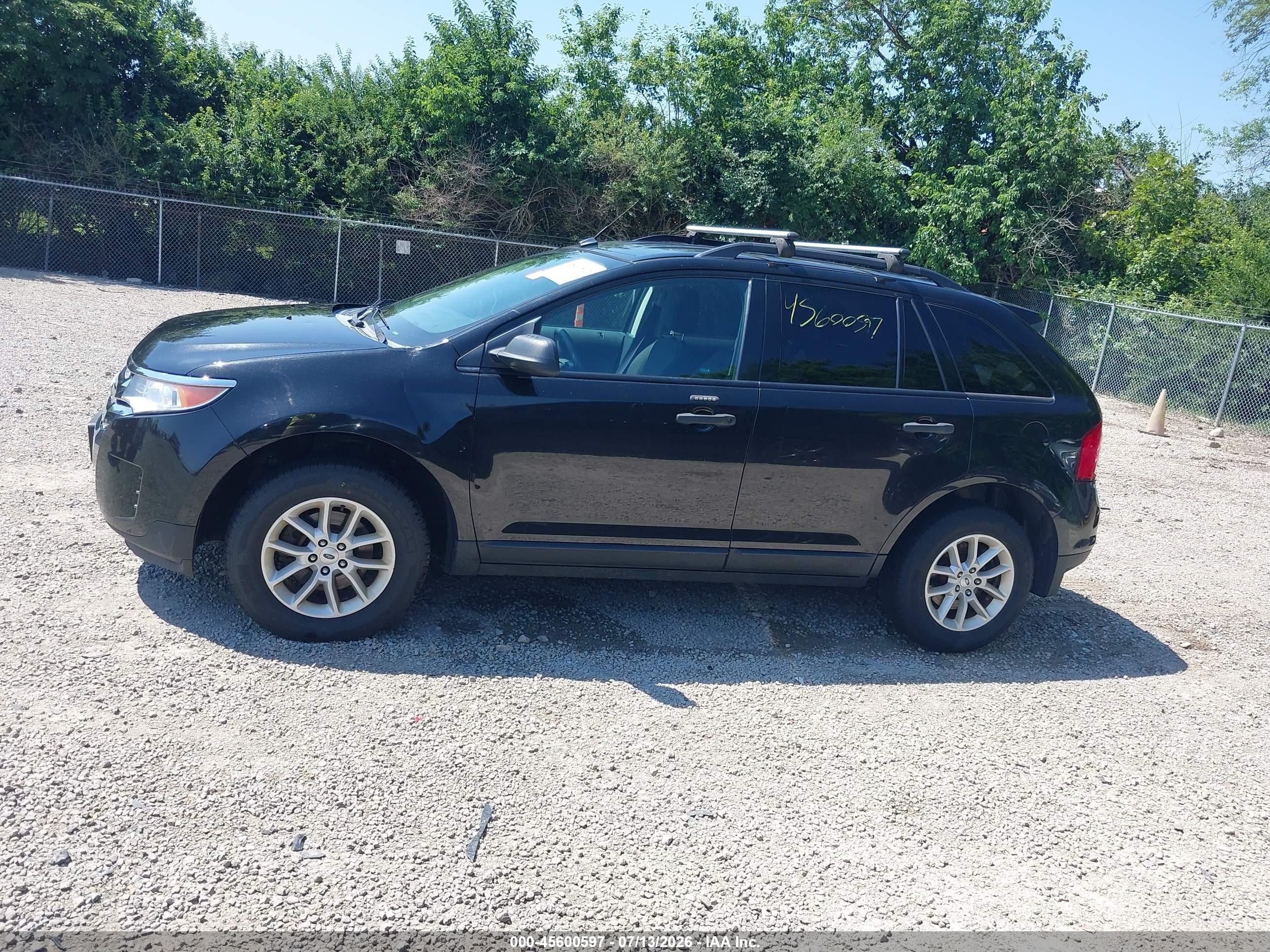 2013 Ford Edge Se Black vin: 2FMDK3GC3DBE17321