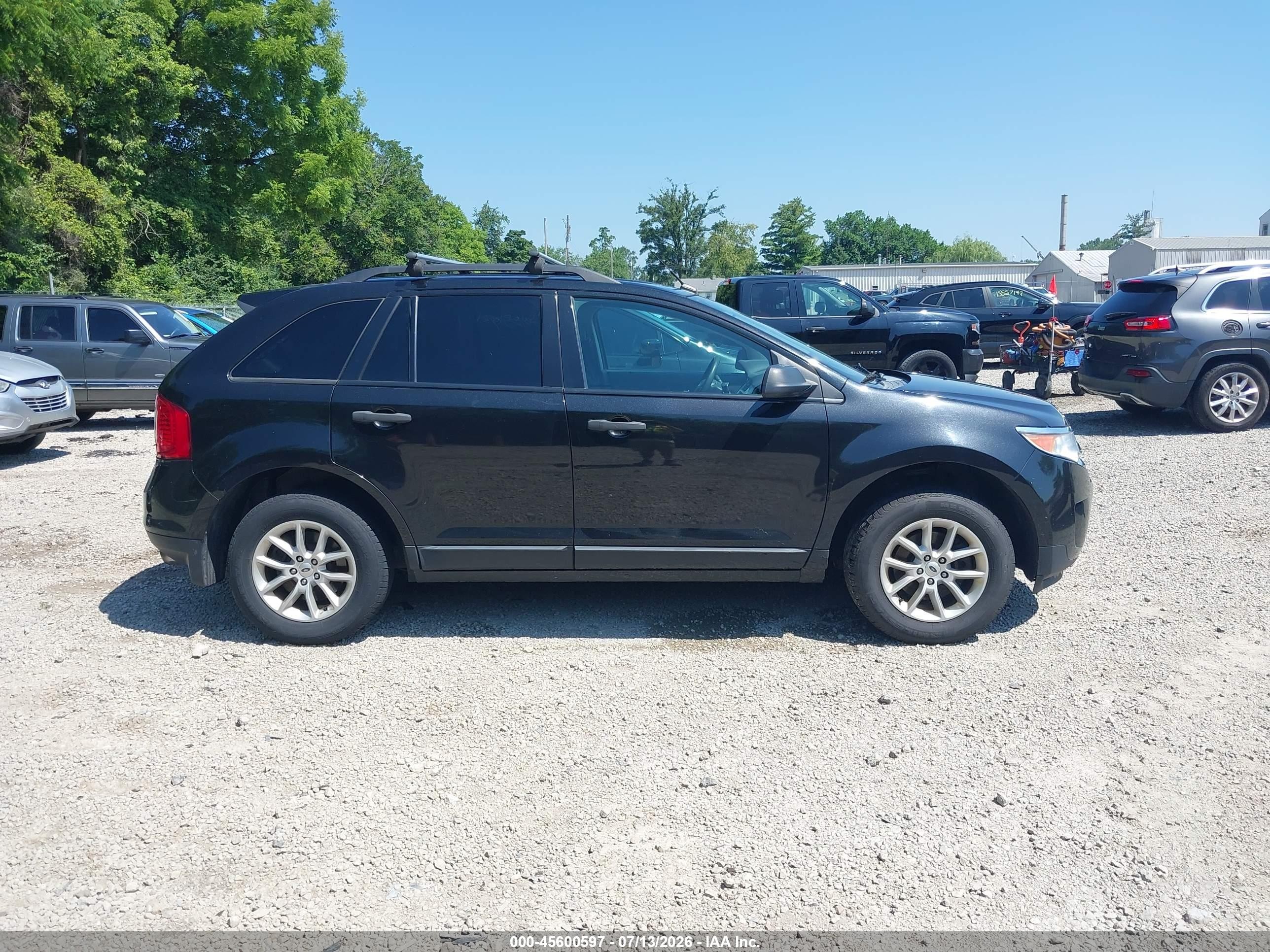 2013 Ford Edge Se Black vin: 2FMDK3GC3DBE17321