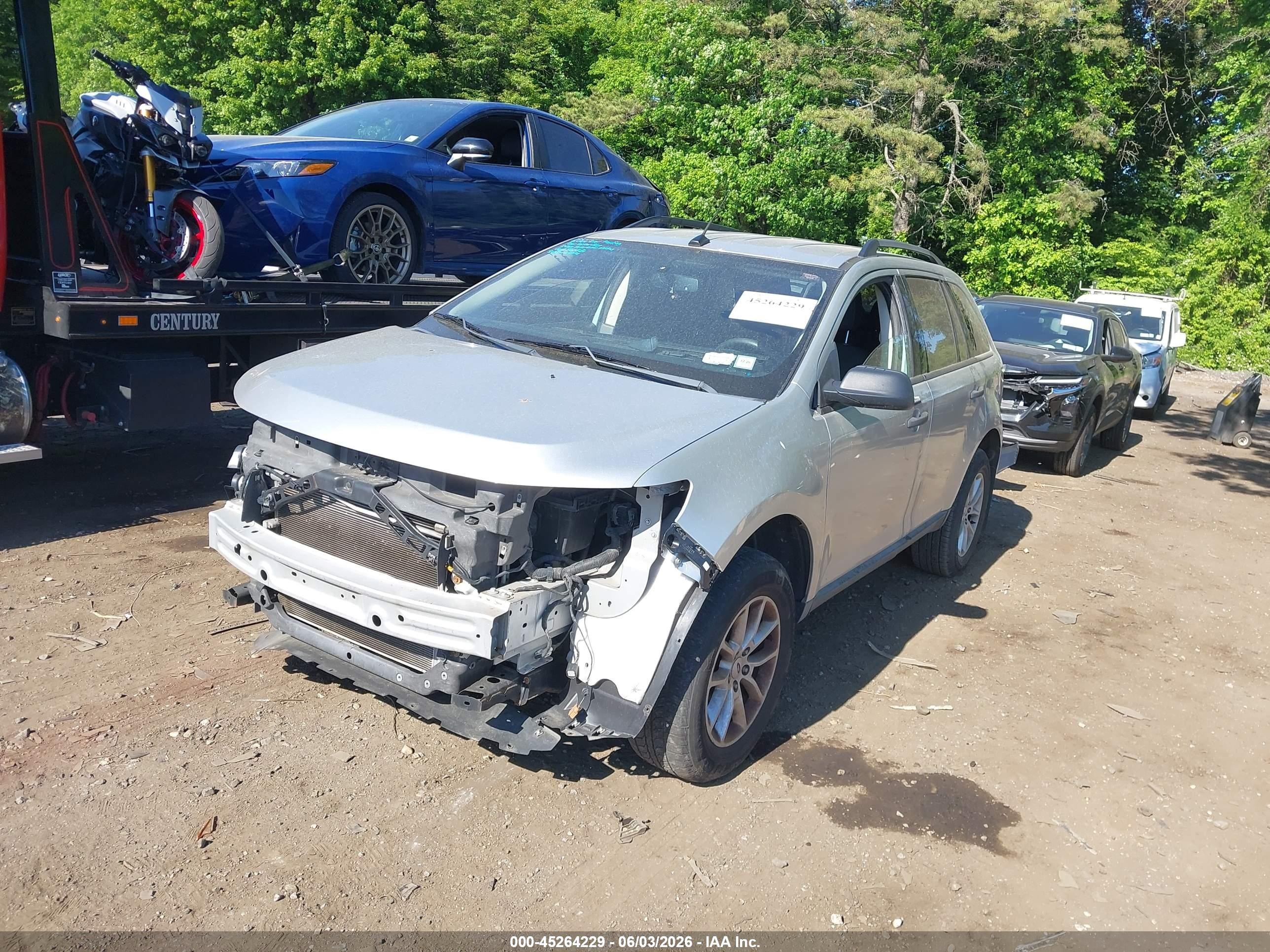 2013 Ford Edge Se Серебряный vin: 2FMDK3GC3DBE29890