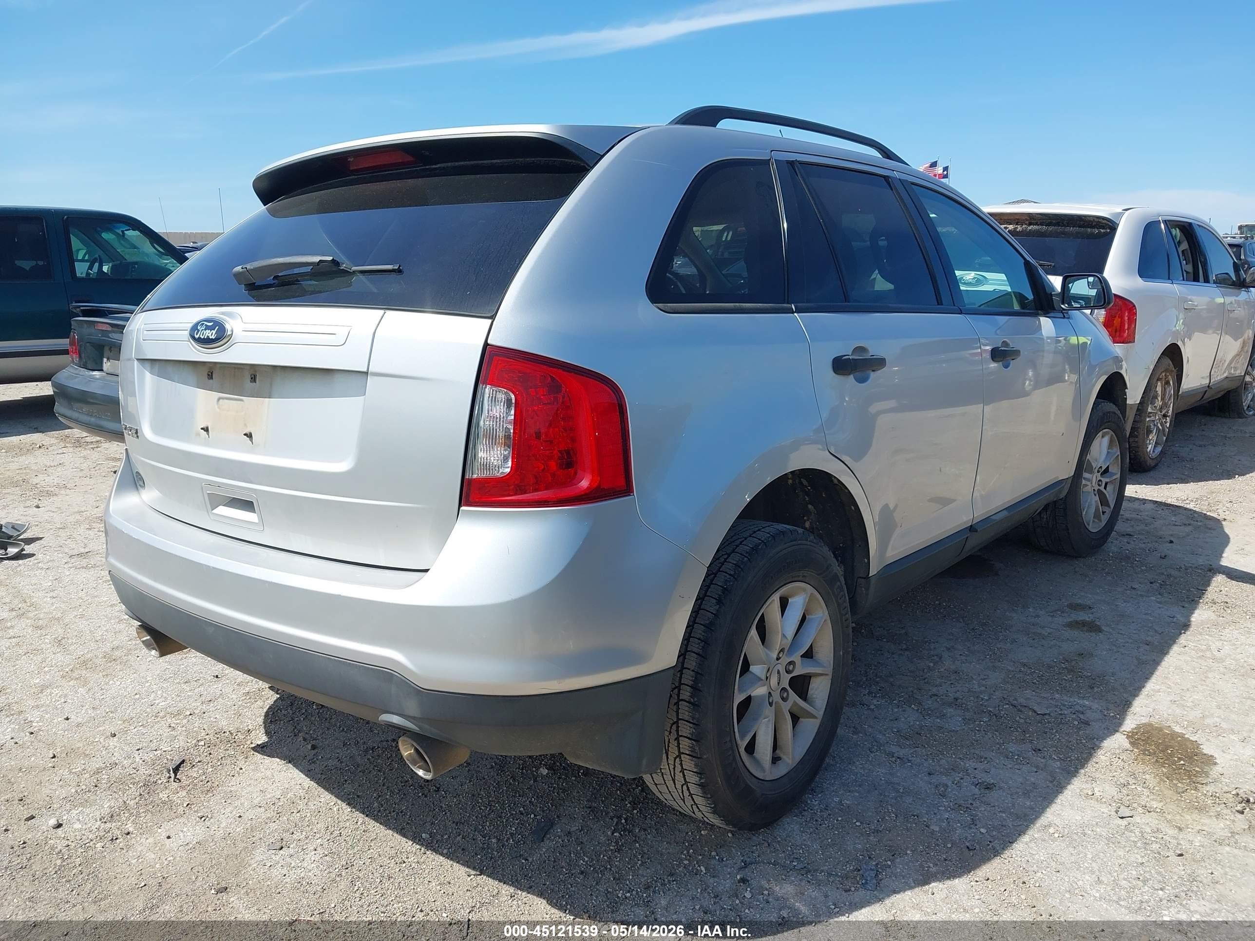 2014 Ford Edge Se Silver vin: 2FMDK3GC3EBA50082
