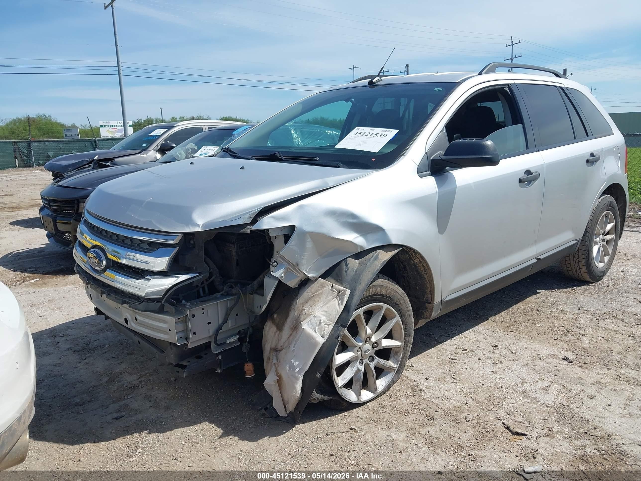 2014 Ford Edge Se Silver vin: 2FMDK3GC3EBA50082