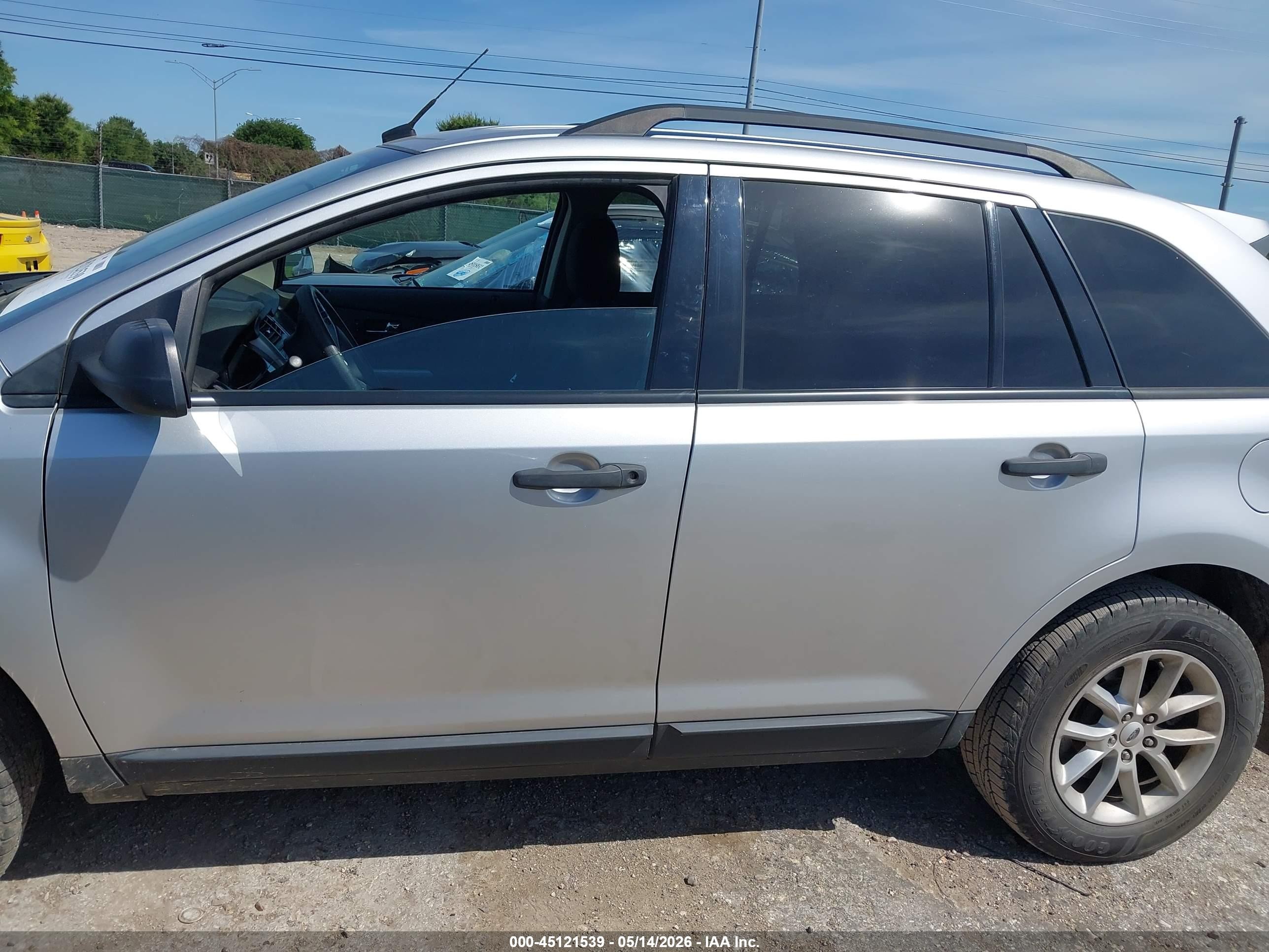 2014 Ford Edge Se Silver vin: 2FMDK3GC3EBA50082