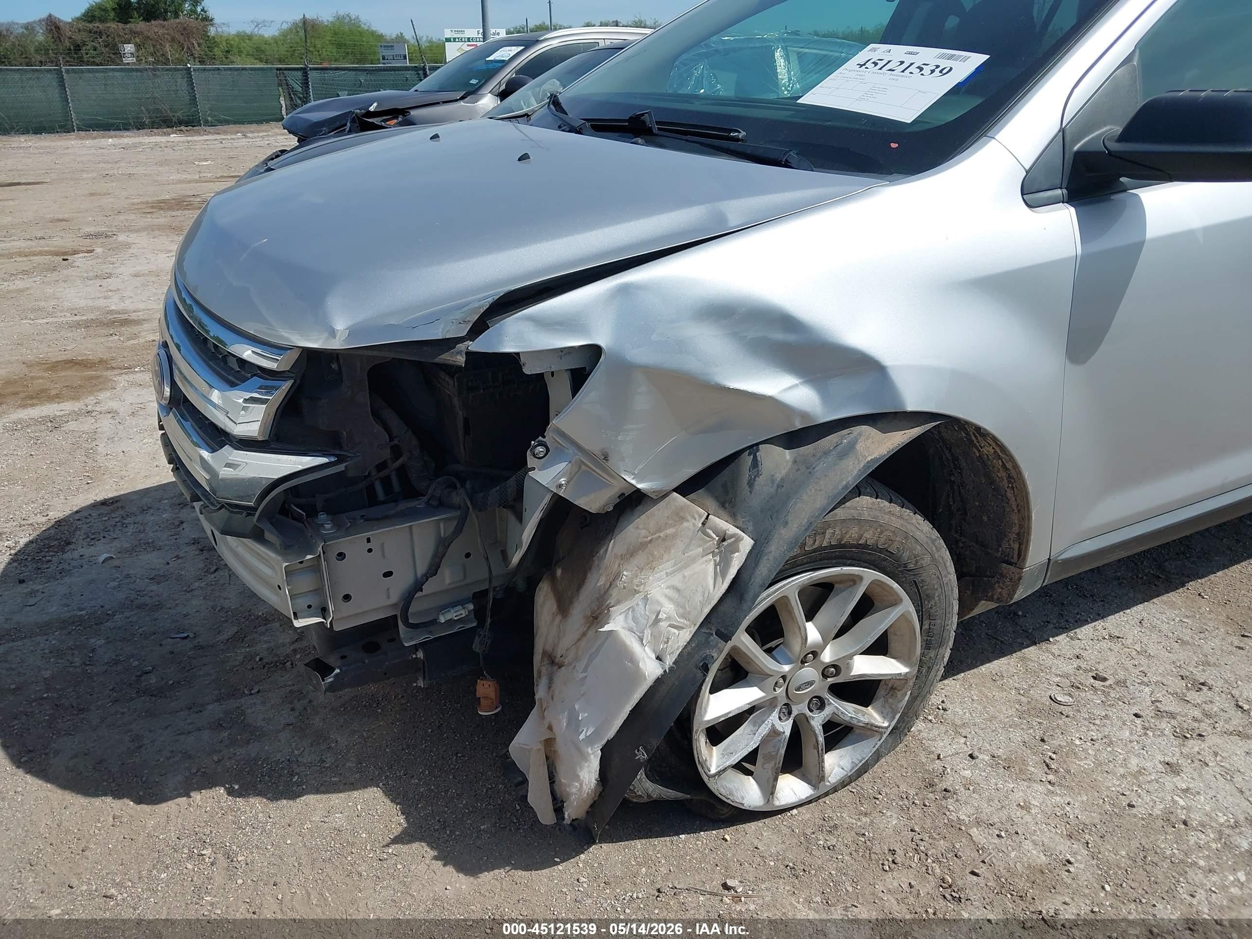 2014 Ford Edge Se Silver vin: 2FMDK3GC3EBA50082