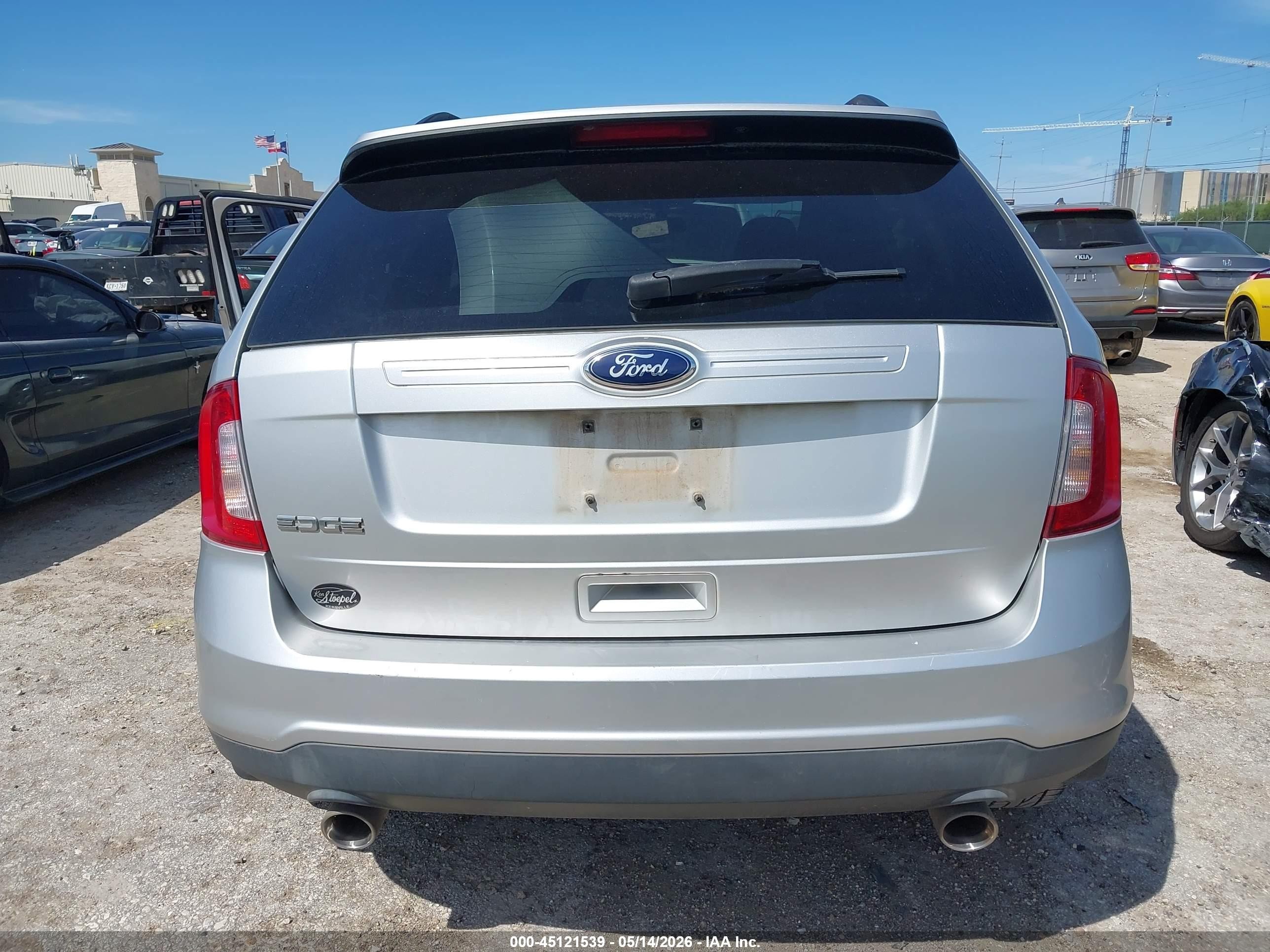 2014 Ford Edge Se Silver vin: 2FMDK3GC3EBA50082