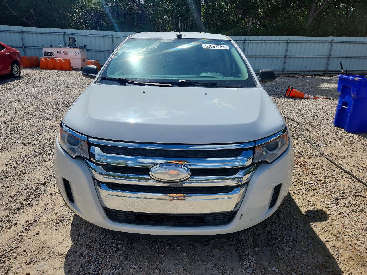 2014 Ford Edge Se White vin: 2FMDK3GC3EBA62734