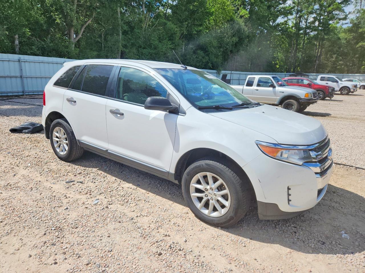 2014 Ford Edge Se White vin: 2FMDK3GC3EBA62734