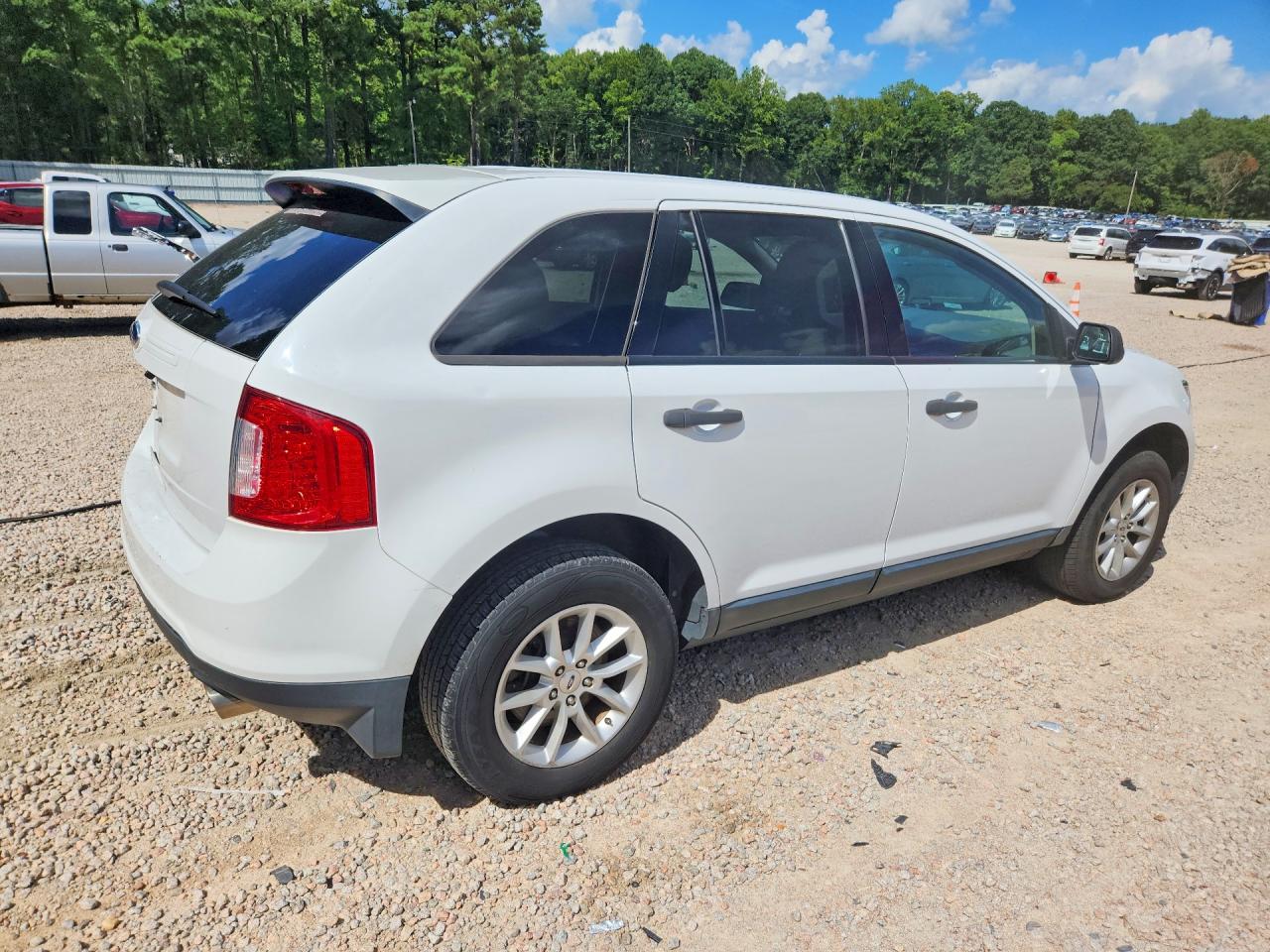 2014 Ford Edge Se White vin: 2FMDK3GC3EBA62734