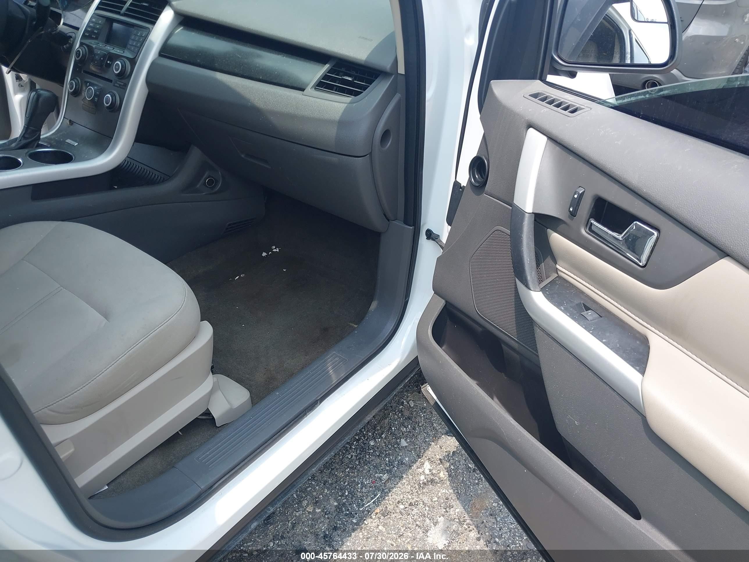 2014 Ford Edge Se White vin: 2FMDK3GC3EBA86273