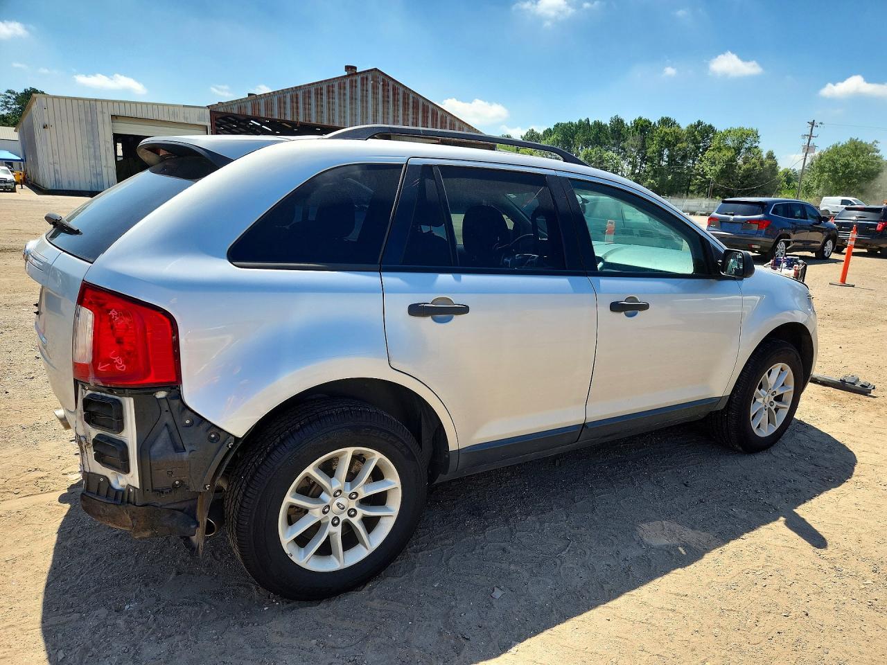 2014 Ford Edge Se Silver vin: 2FMDK3GC3EBA93885
