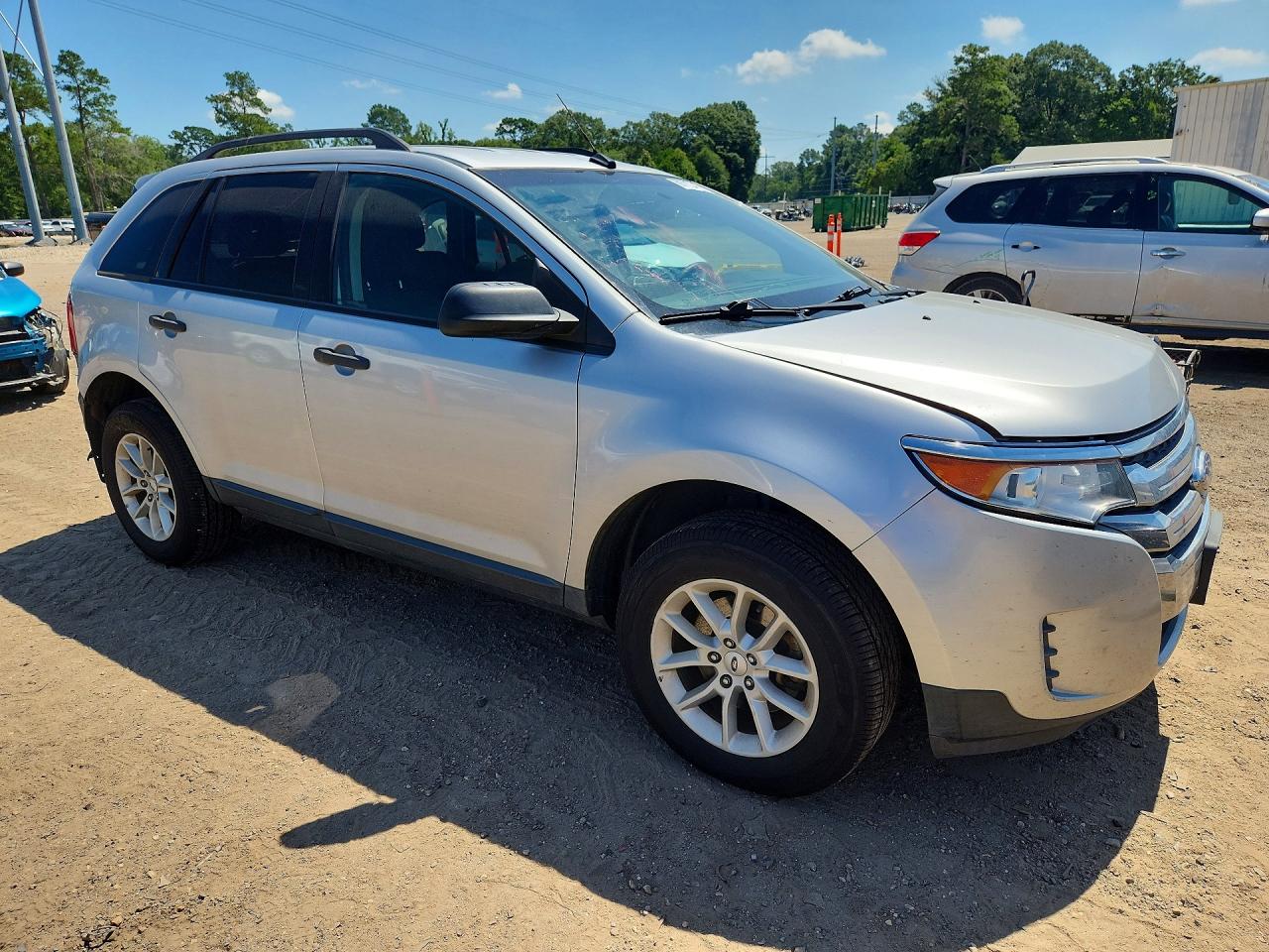 2014 Ford Edge Se Silver vin: 2FMDK3GC3EBA93885