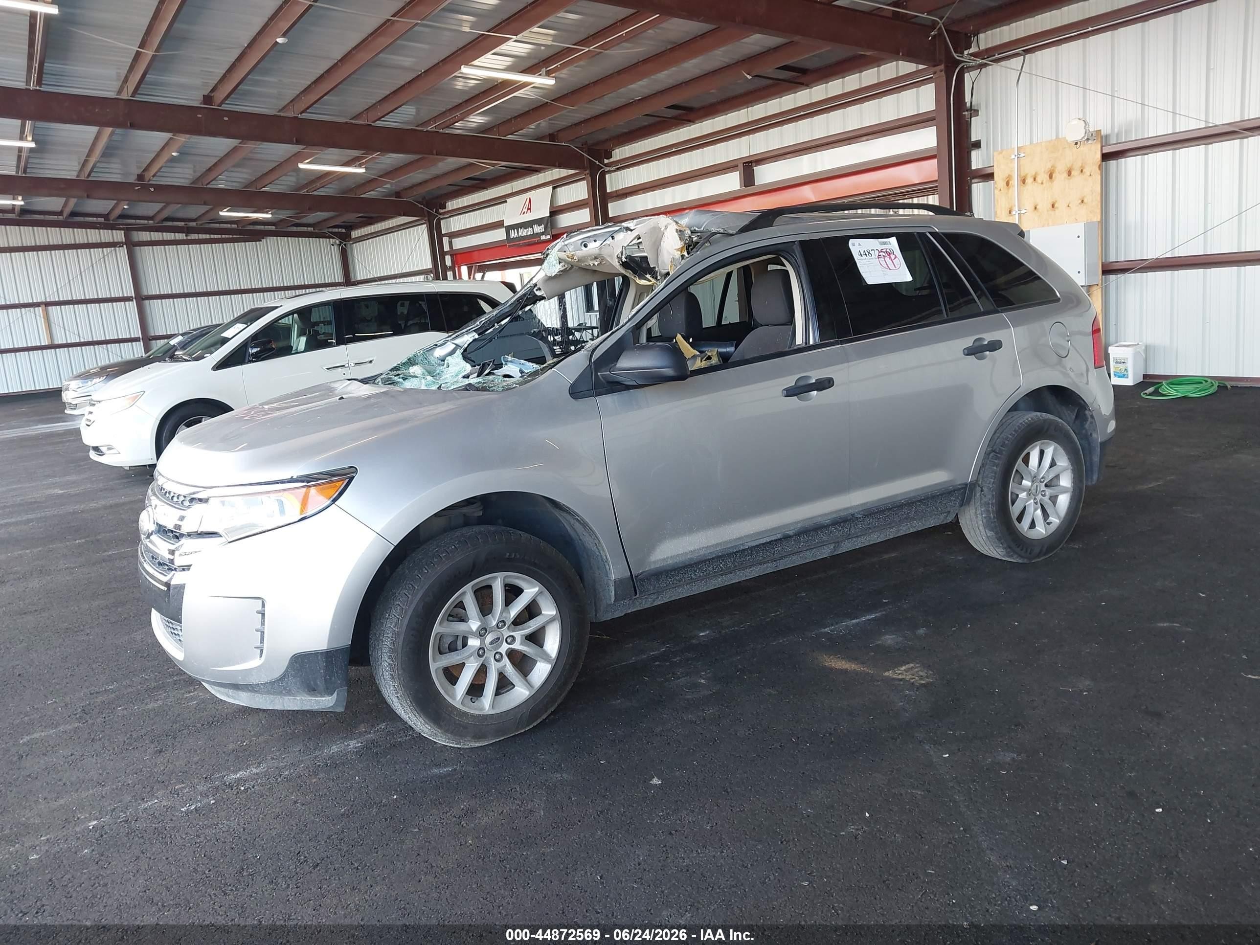 2014 Ford Edge Se Silver vin: 2FMDK3GC3EBB44611