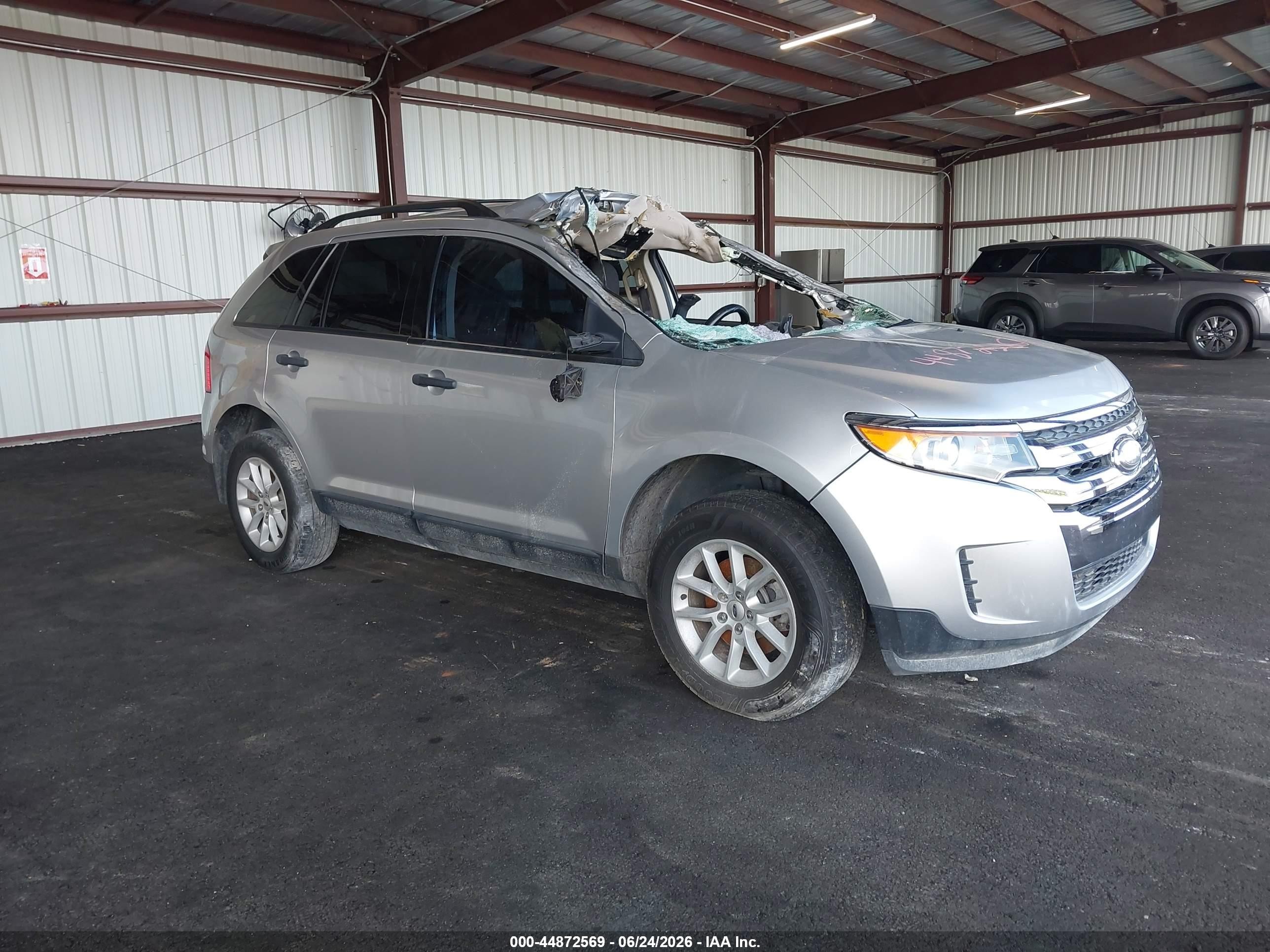 2014 Ford Edge Se Silver vin: 2FMDK3GC3EBB44611